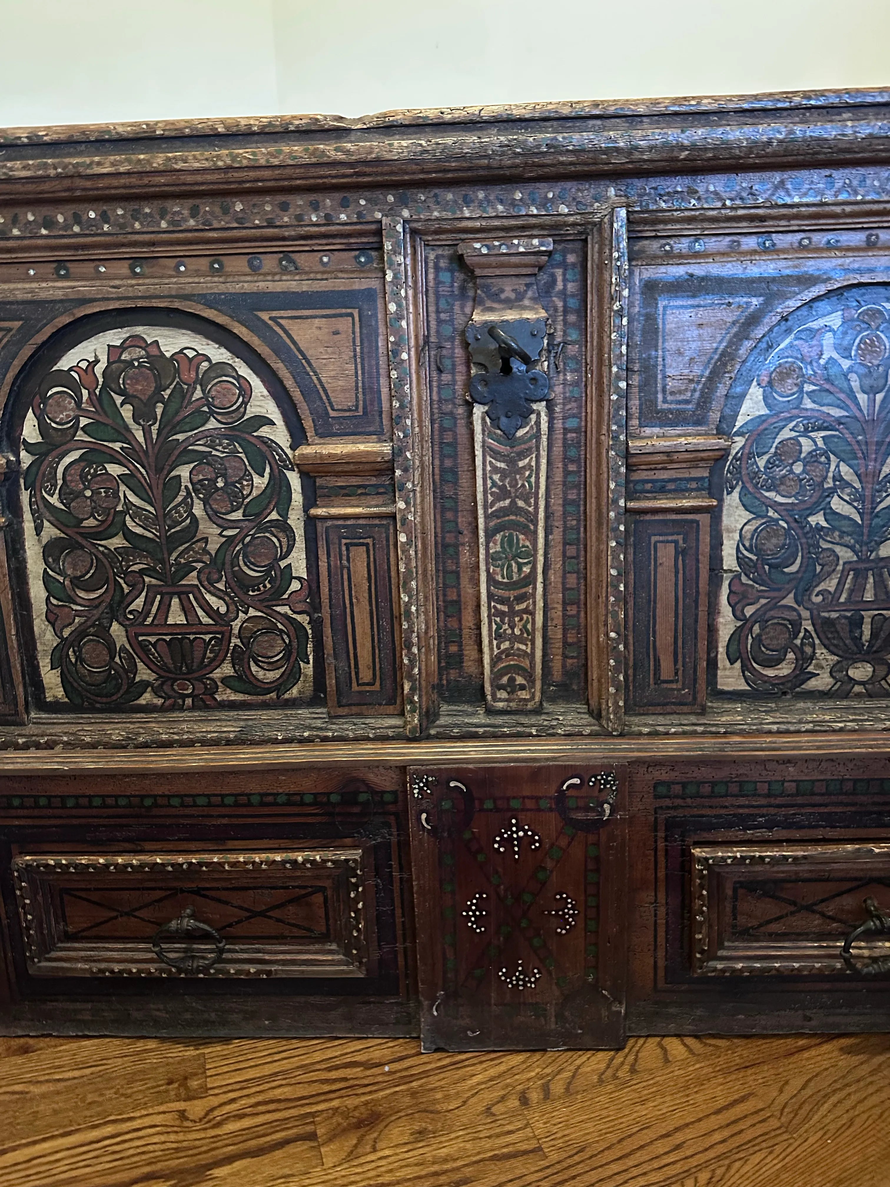 18th Century Tyrolean Blanket or Wedding Chest
