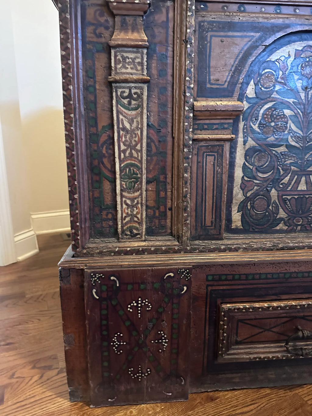 18th Century Tyrolean Blanket or Wedding Chest