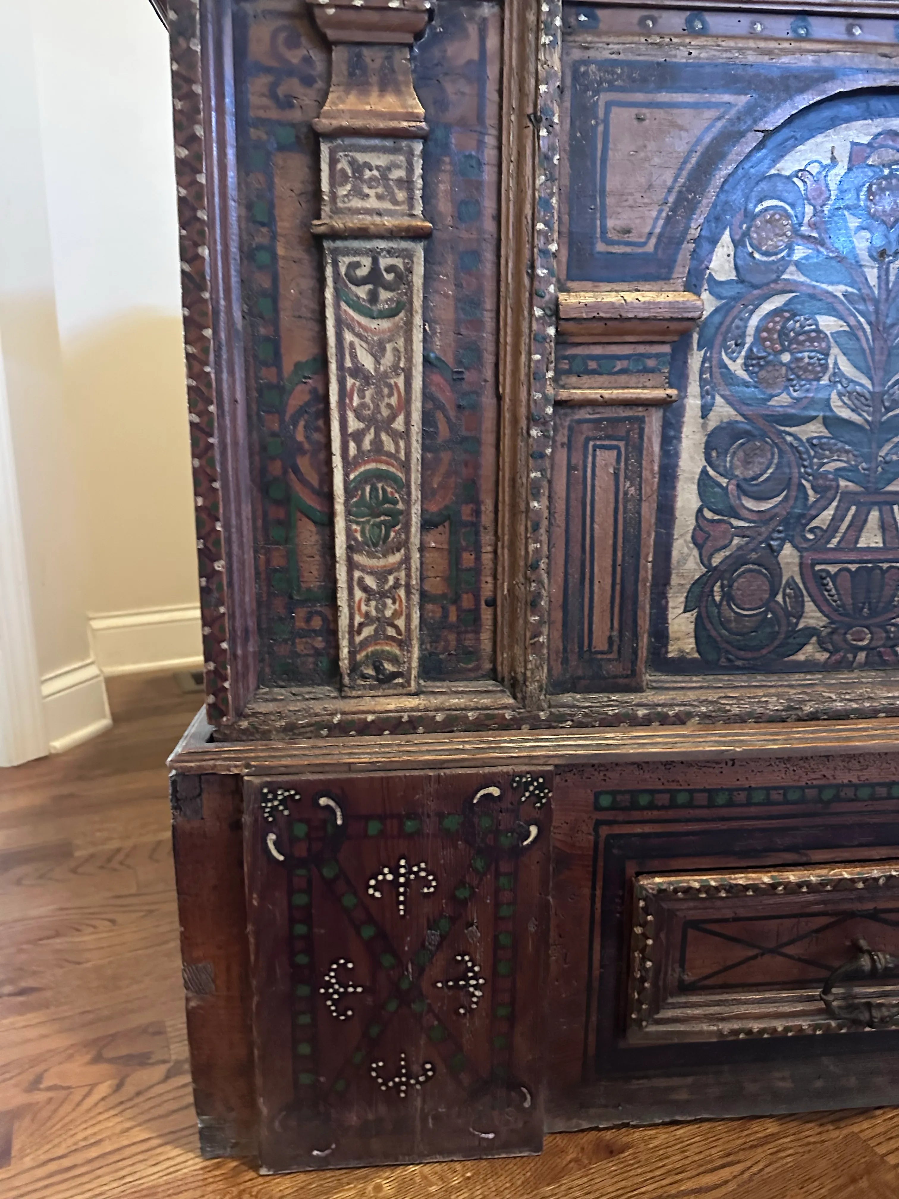 18th Century Tyrolean Blanket or Wedding Chest