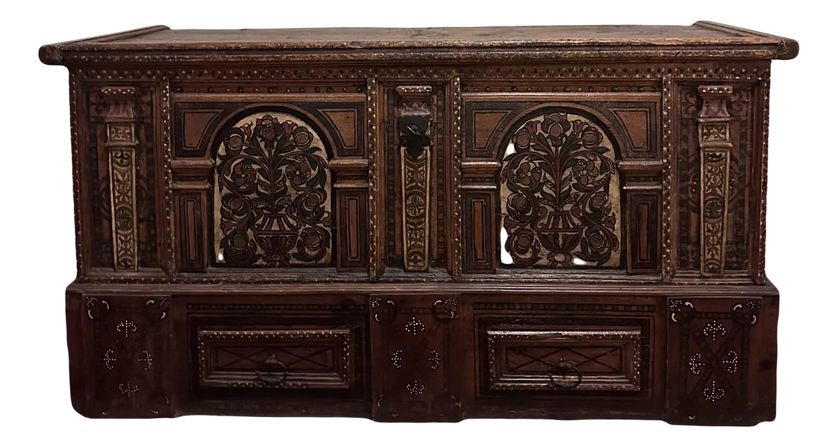 18th Century Tyrolean Blanket or Wedding Chest