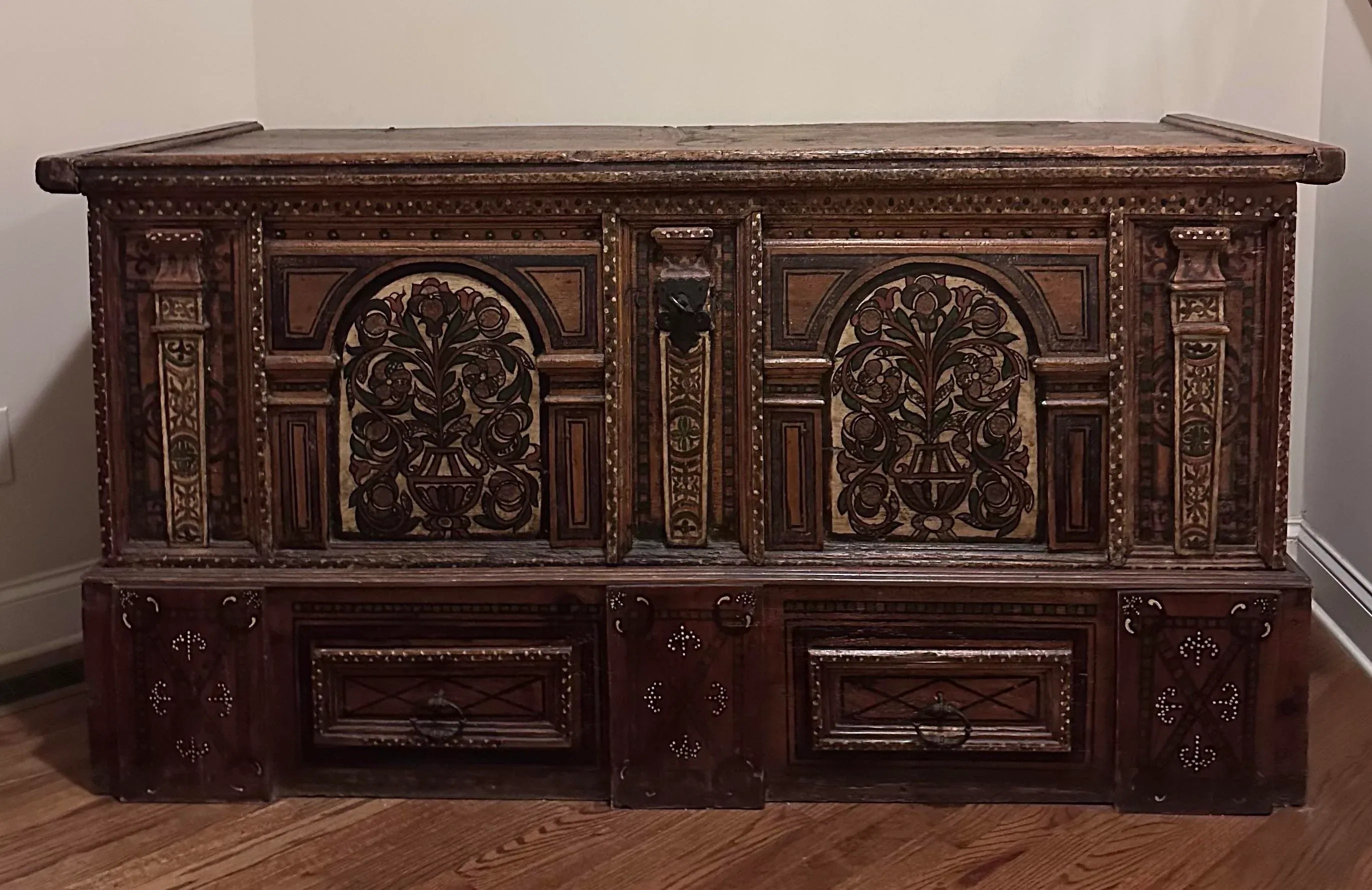 18th Century Tyrolean Blanket or Wedding Chest