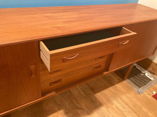 1960s Danish Modern Teak Credenza by Clausen and Son - Silkebørg