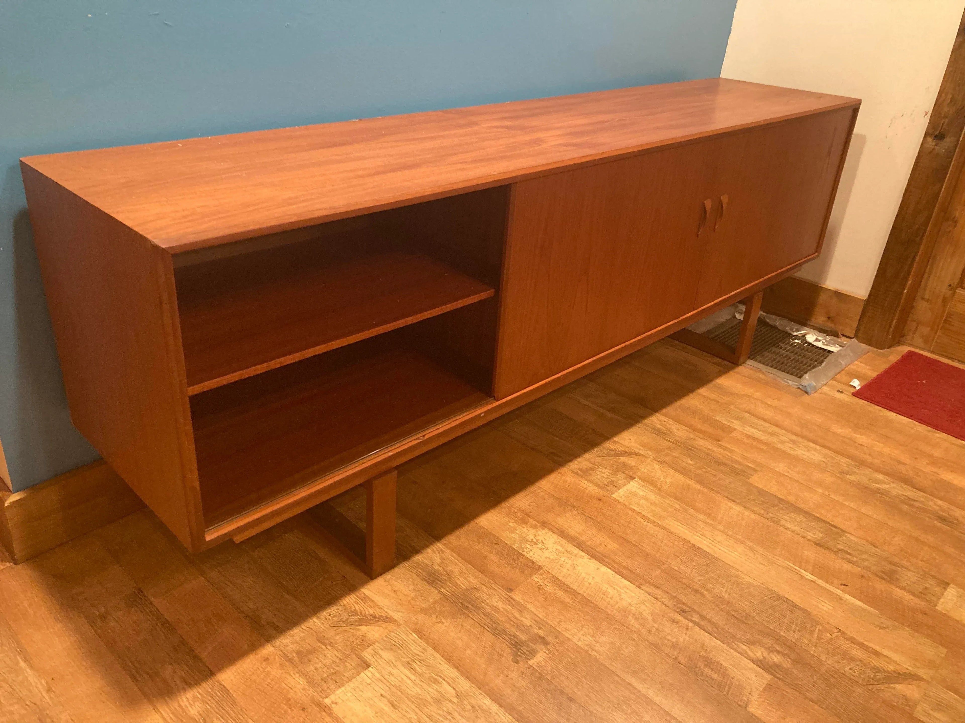 1960s Danish Modern Teak Credenza by Clausen and Son - Silkebørg