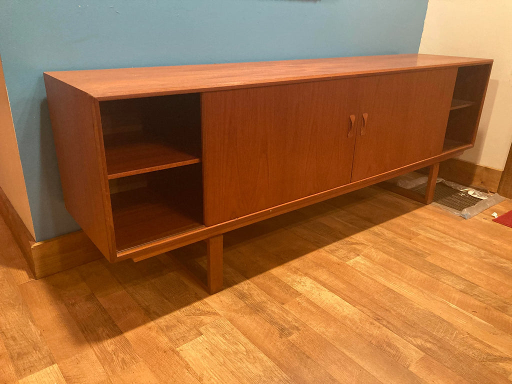 1960s Danish Modern Teak Credenza by Clausen and Son - Silkebørg