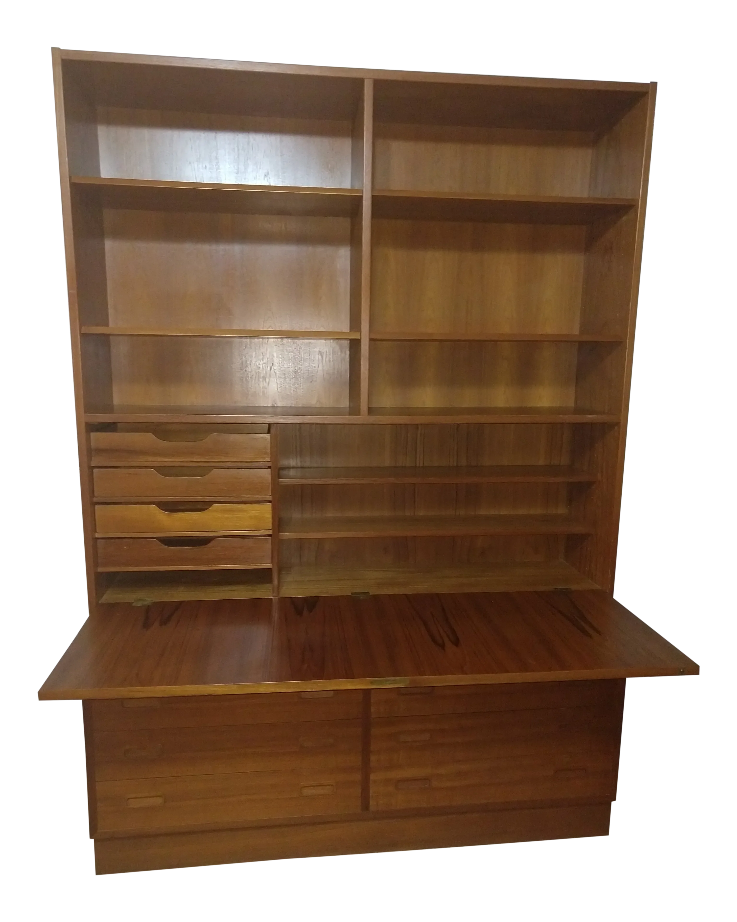 1960s Vintage Poul Hundevad Danish Modern Bookcase