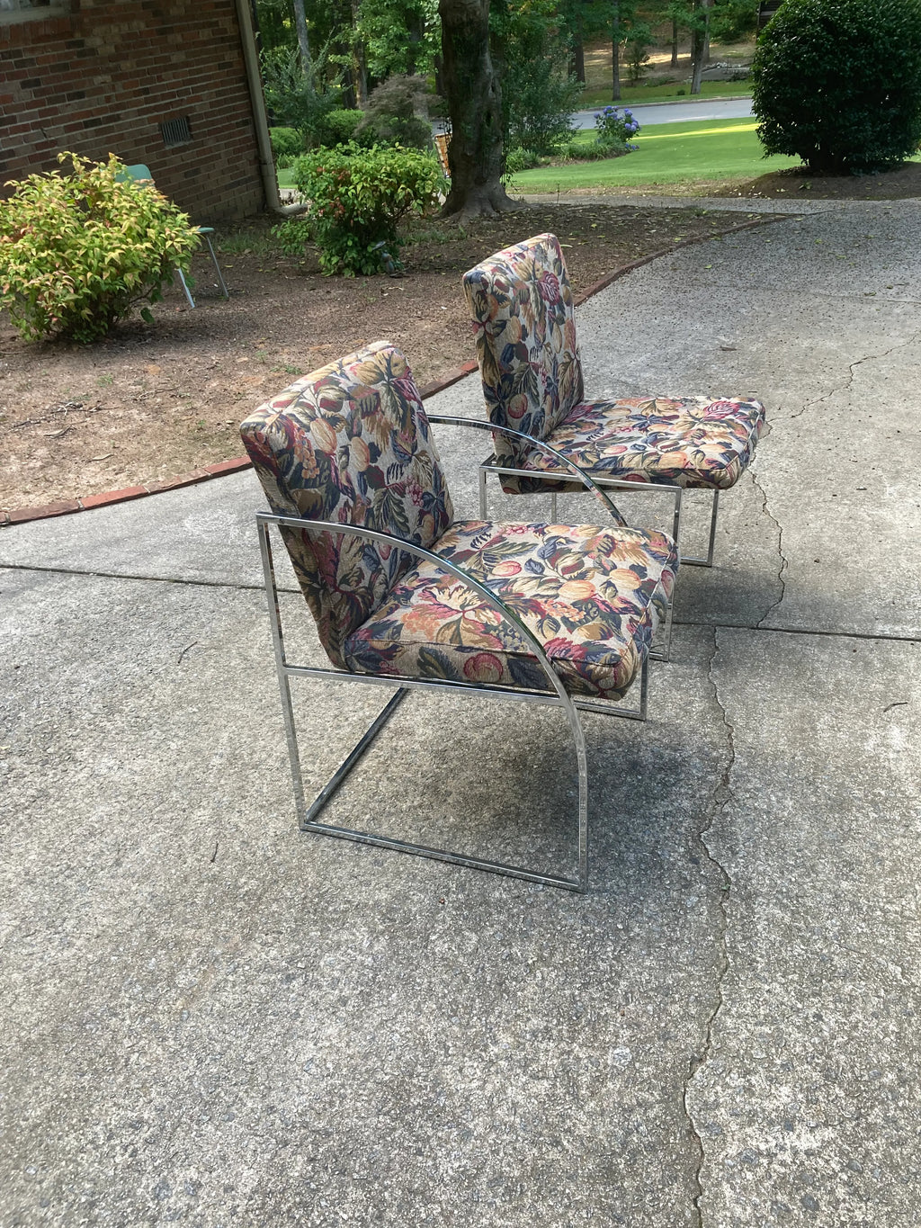1970s Milo Baughman for Thayer Coggin Iridescent Lucite and Smoked Glass Dining Table and Set of Six Slim Line Dining Chairs