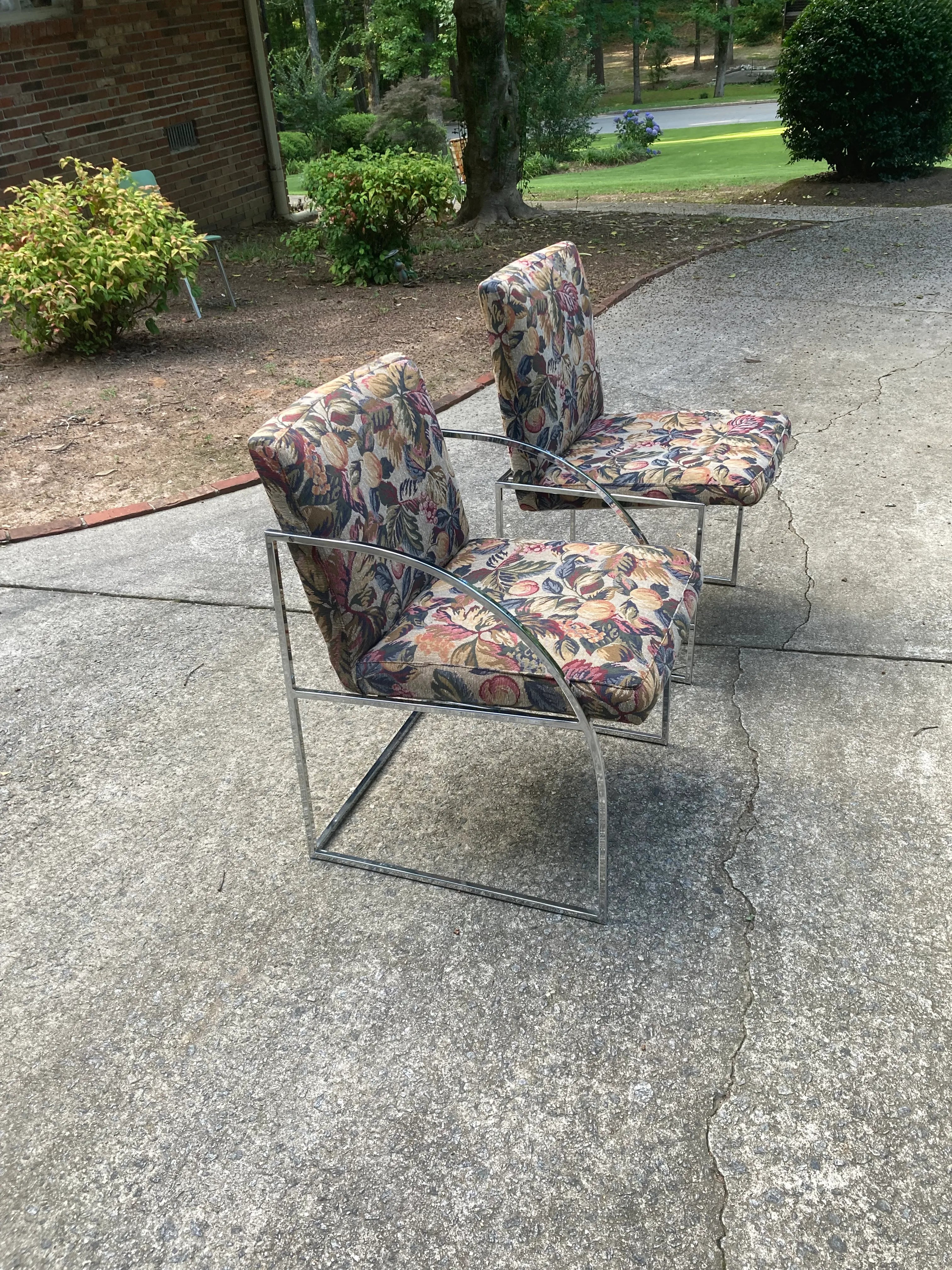 1970s Milo Baughman for Thayer Coggin Iridescent Lucite and Smoked Glass Dining Table and Set of Six Slim Line Dining Chairs