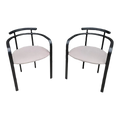 1980s Carlo Bimbi for Segis Martina Post Modern Dining Chairs - a Pair
