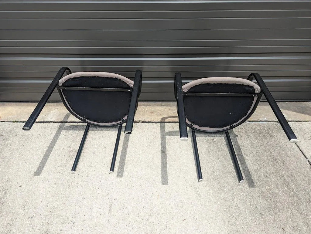 1980s Carlo Bimbi for Segis Martina Post Modern Dining Chairs - a Pair
