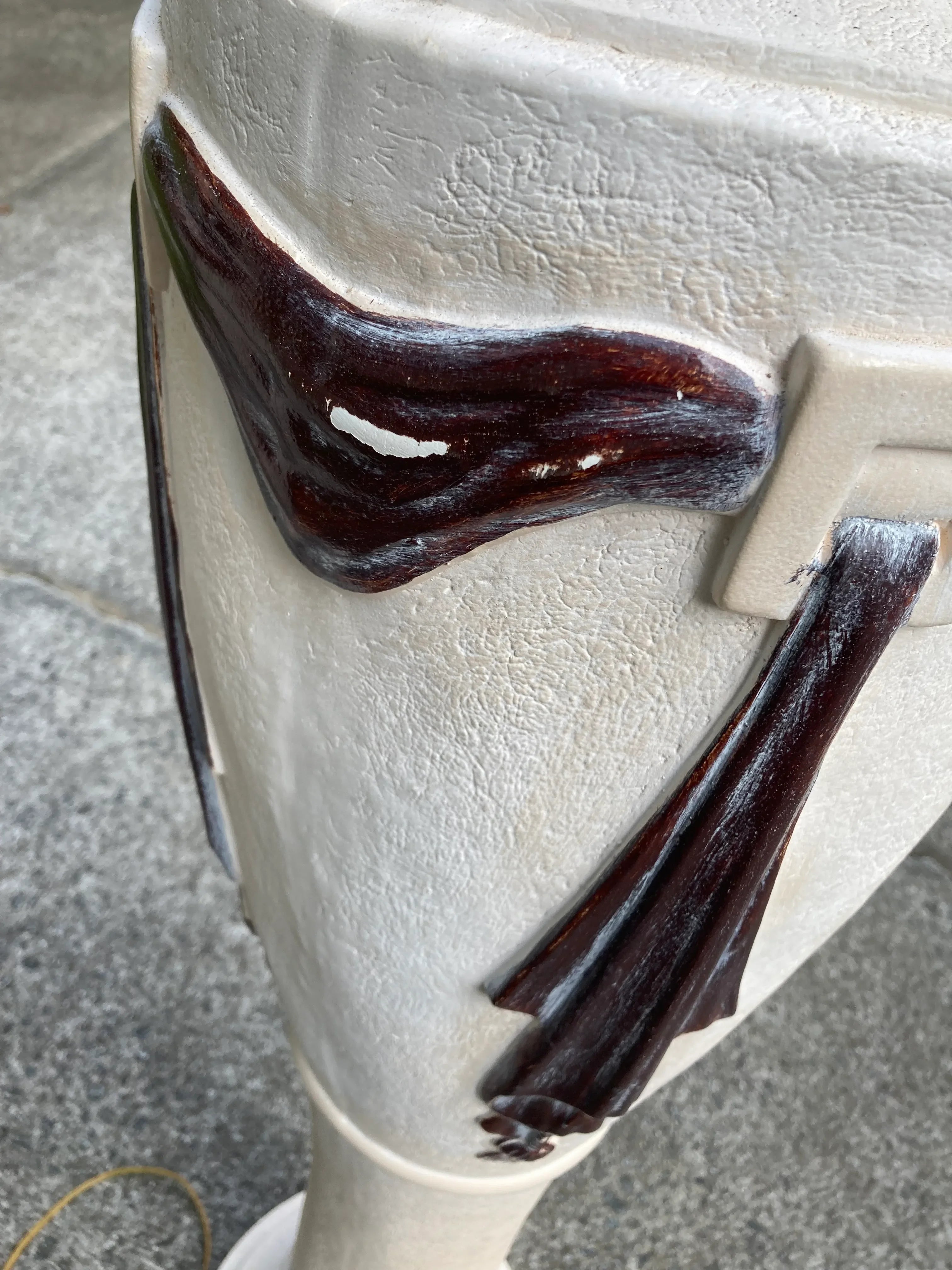 1980s Post-Modern Neoclassical Plaster Floor Lamps - a Pair