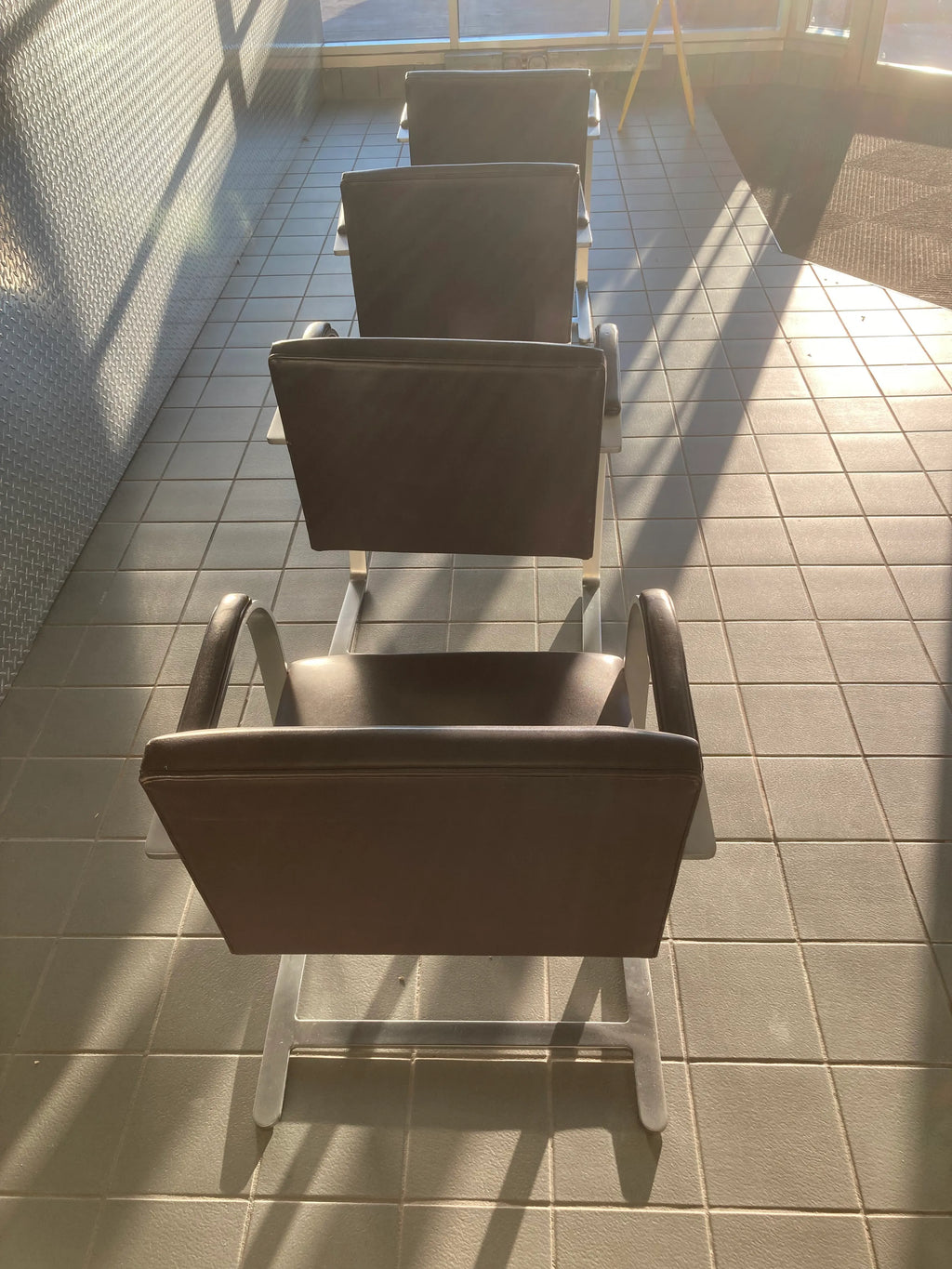 1990s Ludwig Mies Van Der Rohe for Knoll Brno Flat Bar Armchairs in Brown Spinneybeck Leather - Set of 4
