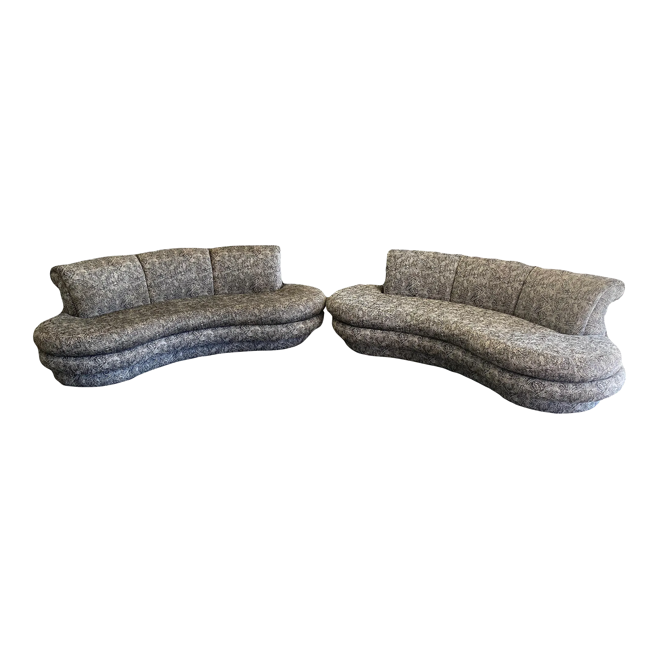 1990s Model 5970-9 Postmodern Biomorphic Cloud Sofa by Adrian Pearsall for Comfort Designs