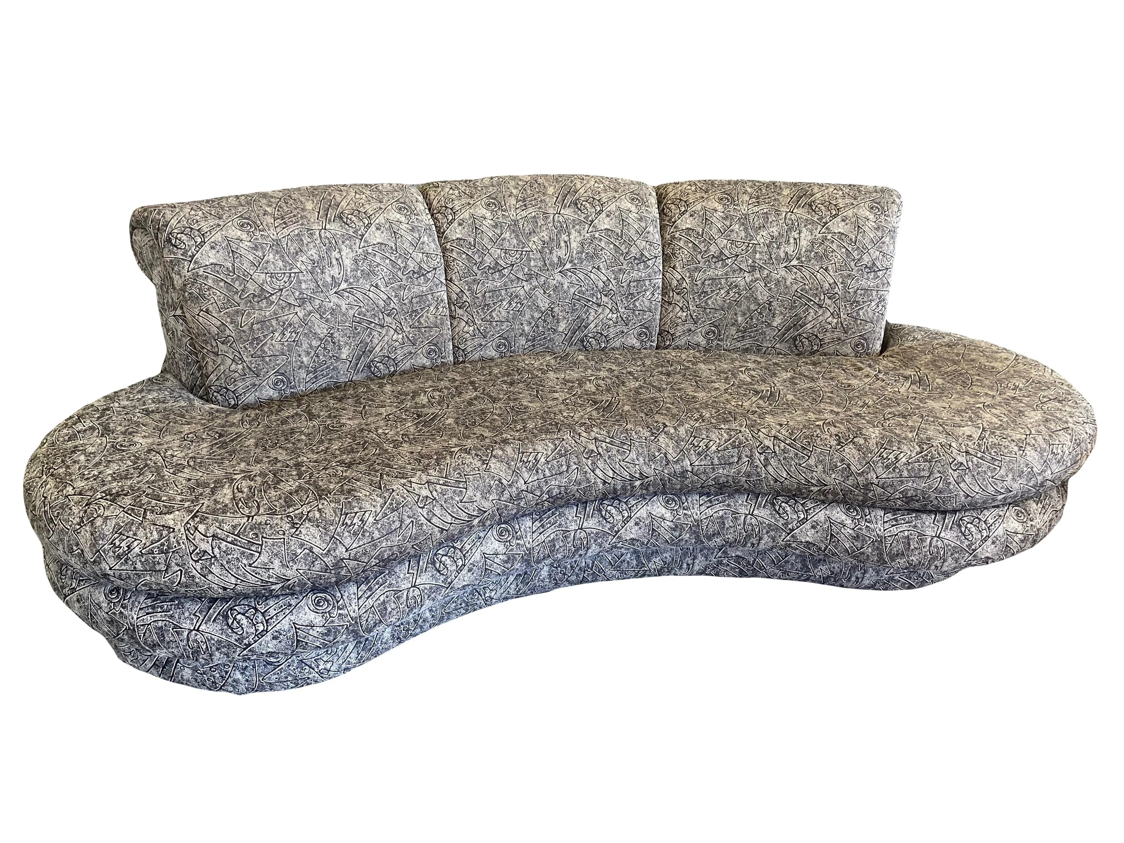 1990s Model 5970-9 Postmodern Biomorphic Cloud Sofa by Adrian Pearsall for Comfort Designs