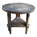 Antique Arts and Crafts Two-Tiered Side Table Tabouret or Plant Stand in the Manner of Gustav Stickley