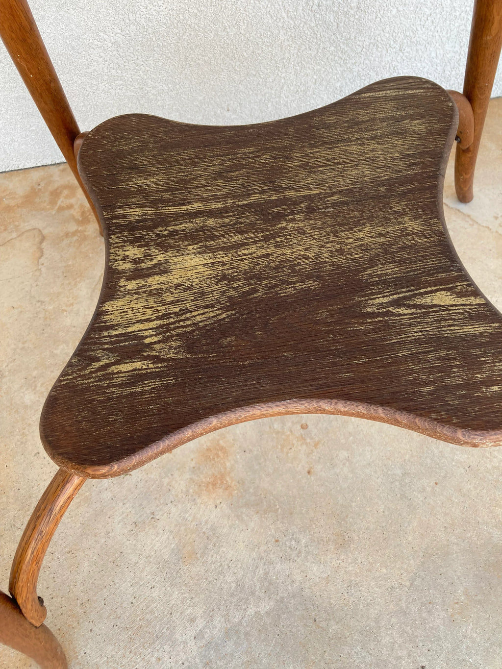 Antique Bentwood Clover Leaf Side Table