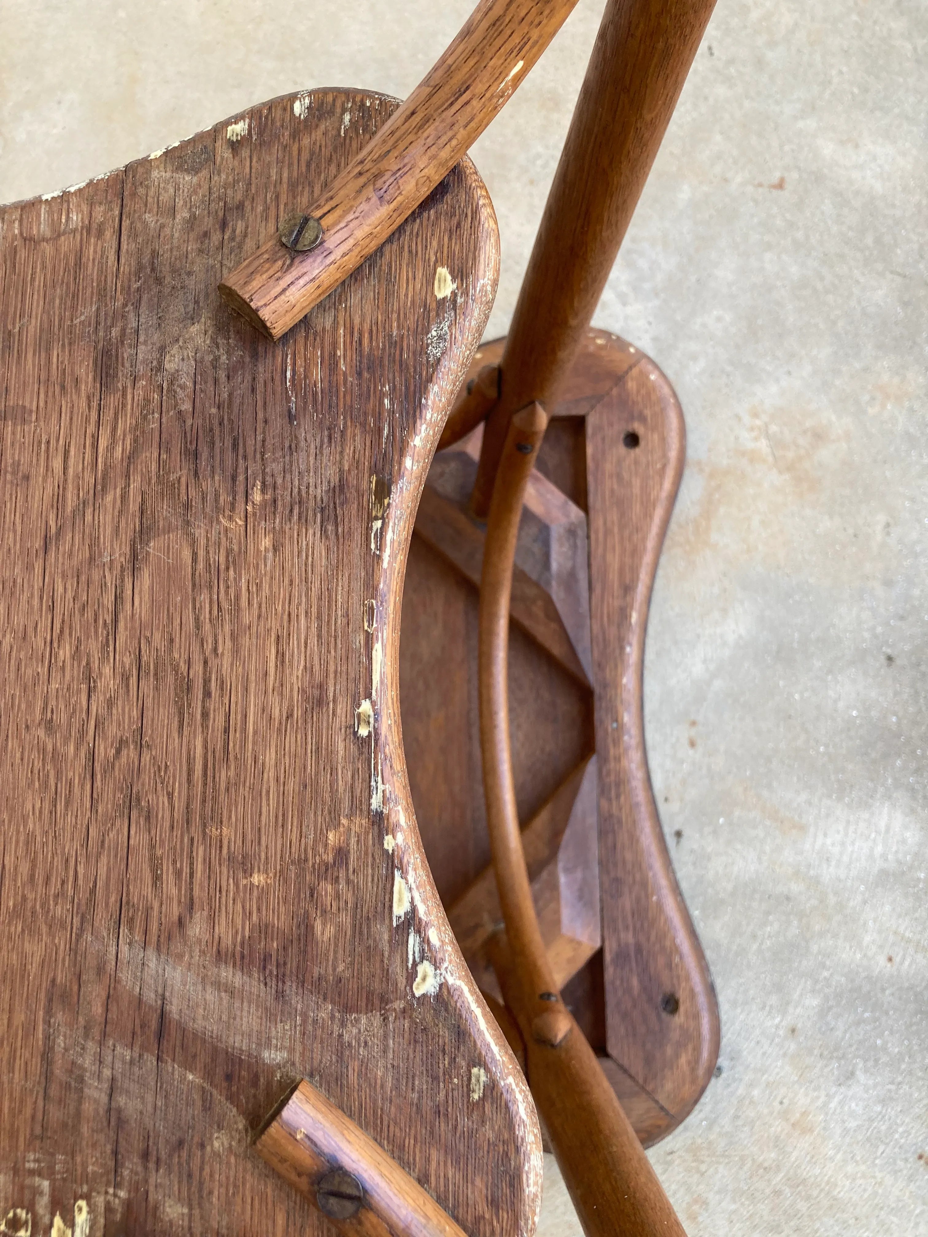 Antique Bentwood Clover Leaf Side Table