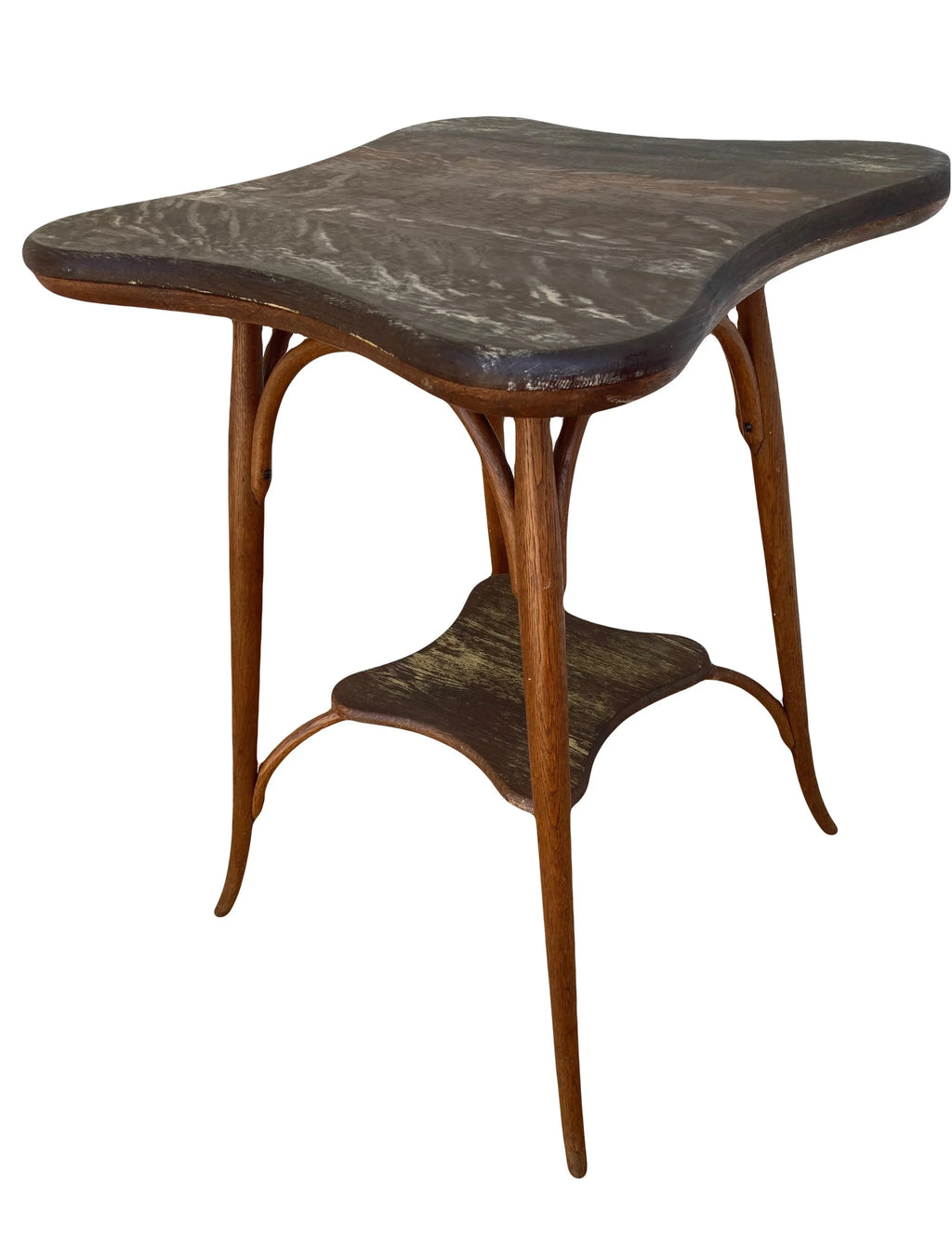 Antique Bentwood Clover Leaf Side Table