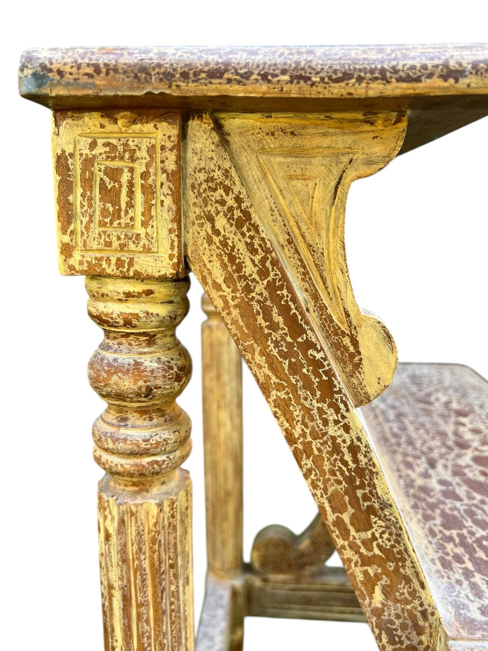 Antique Library Steps or Three-Tiered Side Table