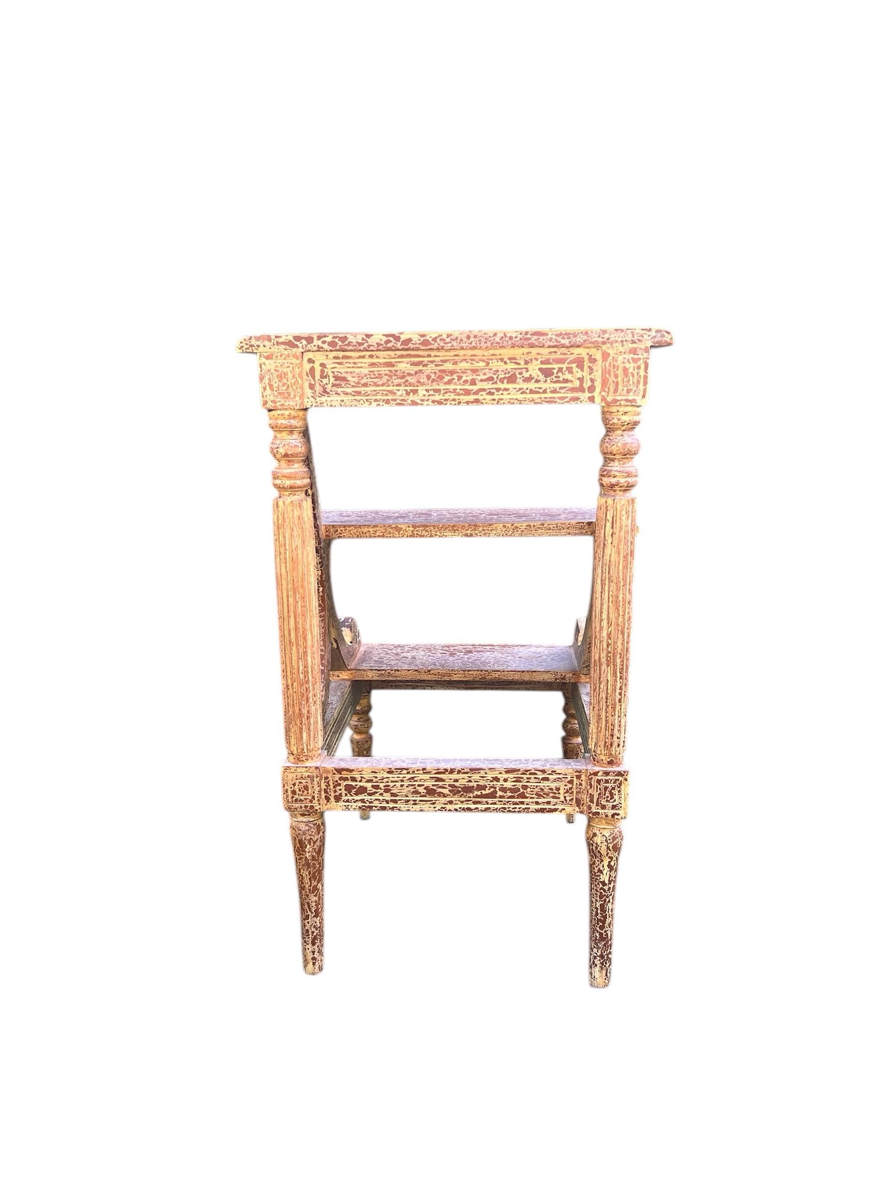 Antique Library Steps or Three-Tiered Side Table