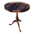Antique Mahogany George III Style Tea Table by Weiman