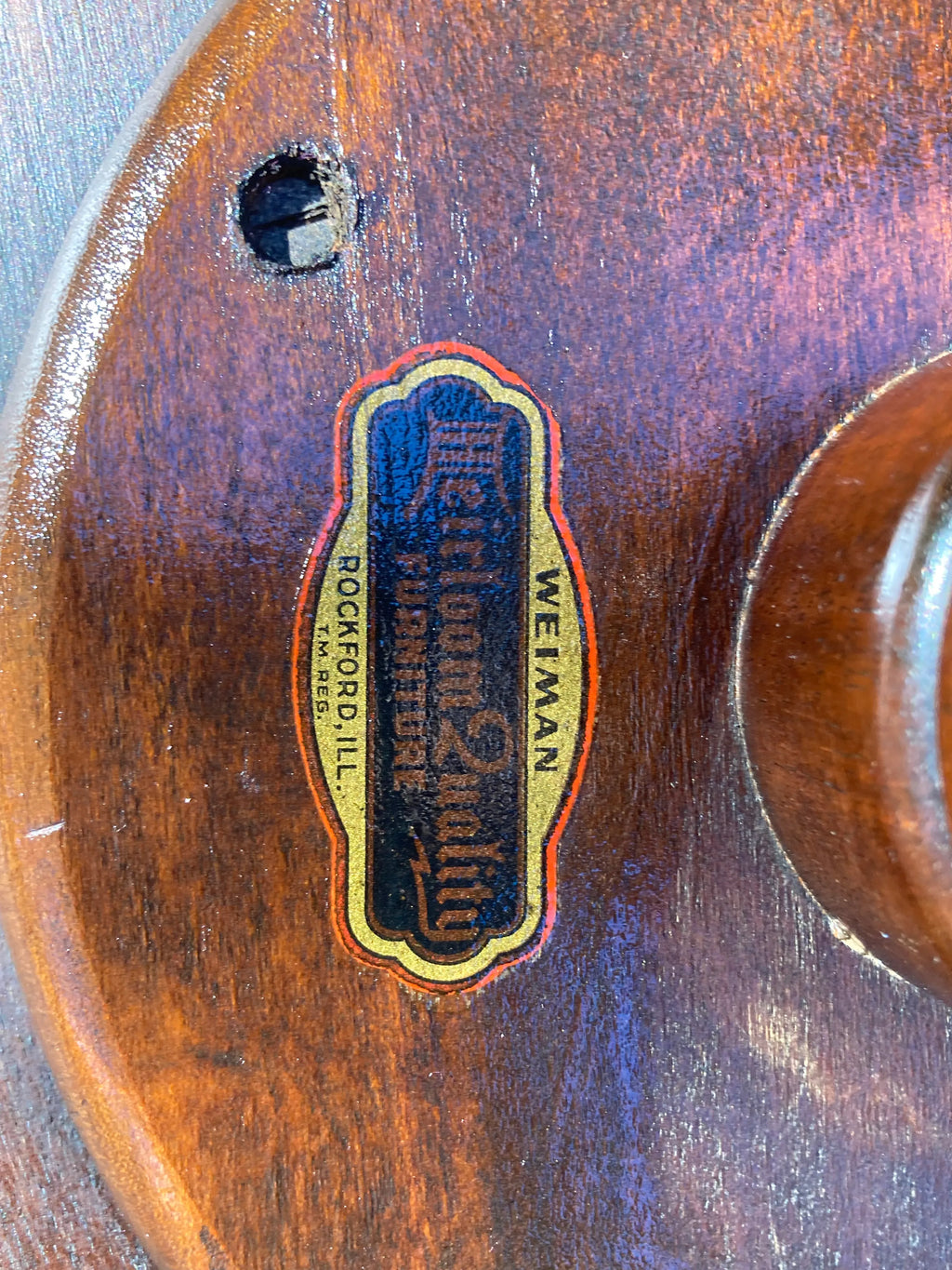 Antique Mahogany George III Style Tea Table by Weiman