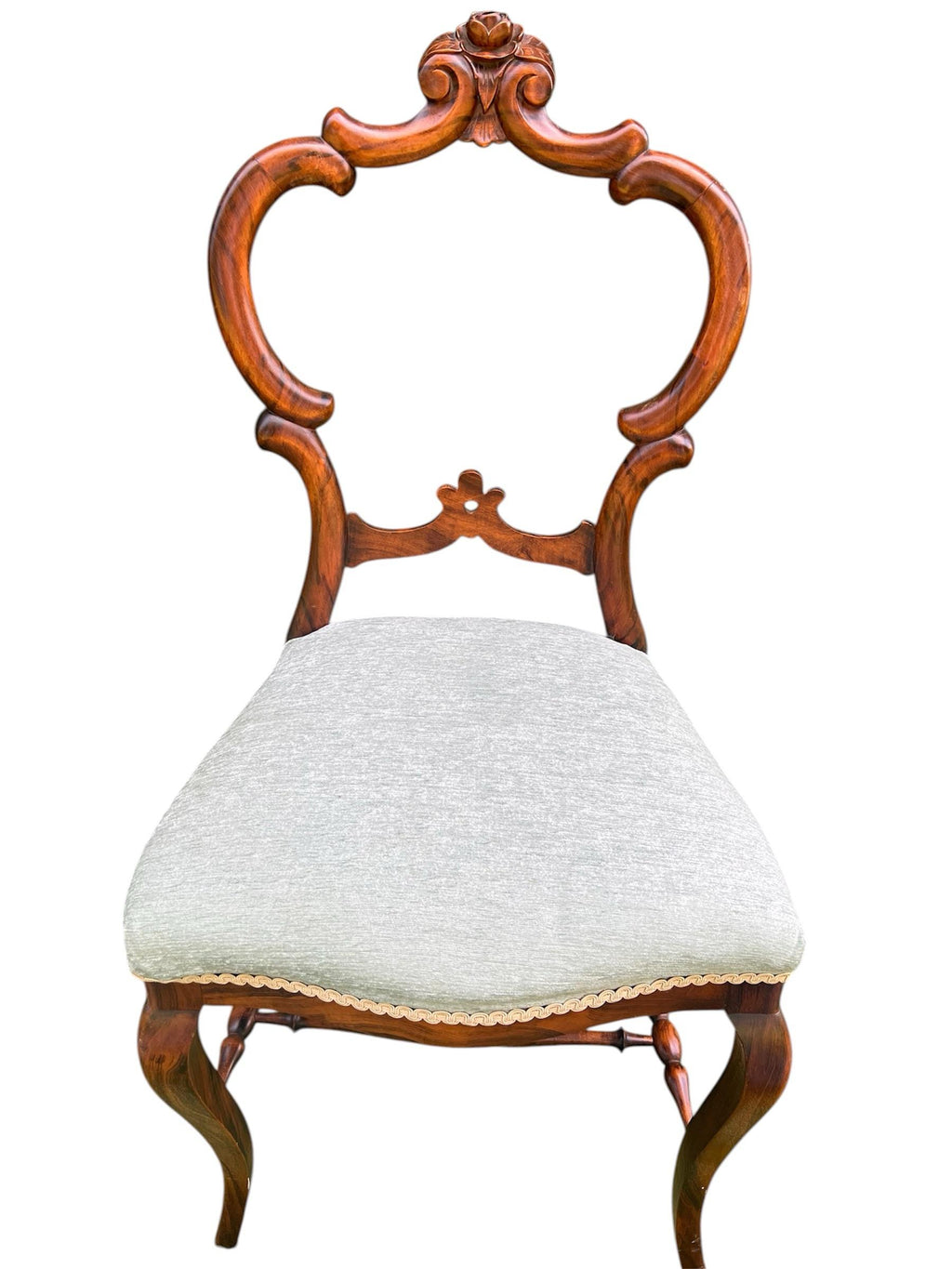 Antique Victorian Rosewood Parlor or Dressing Chair