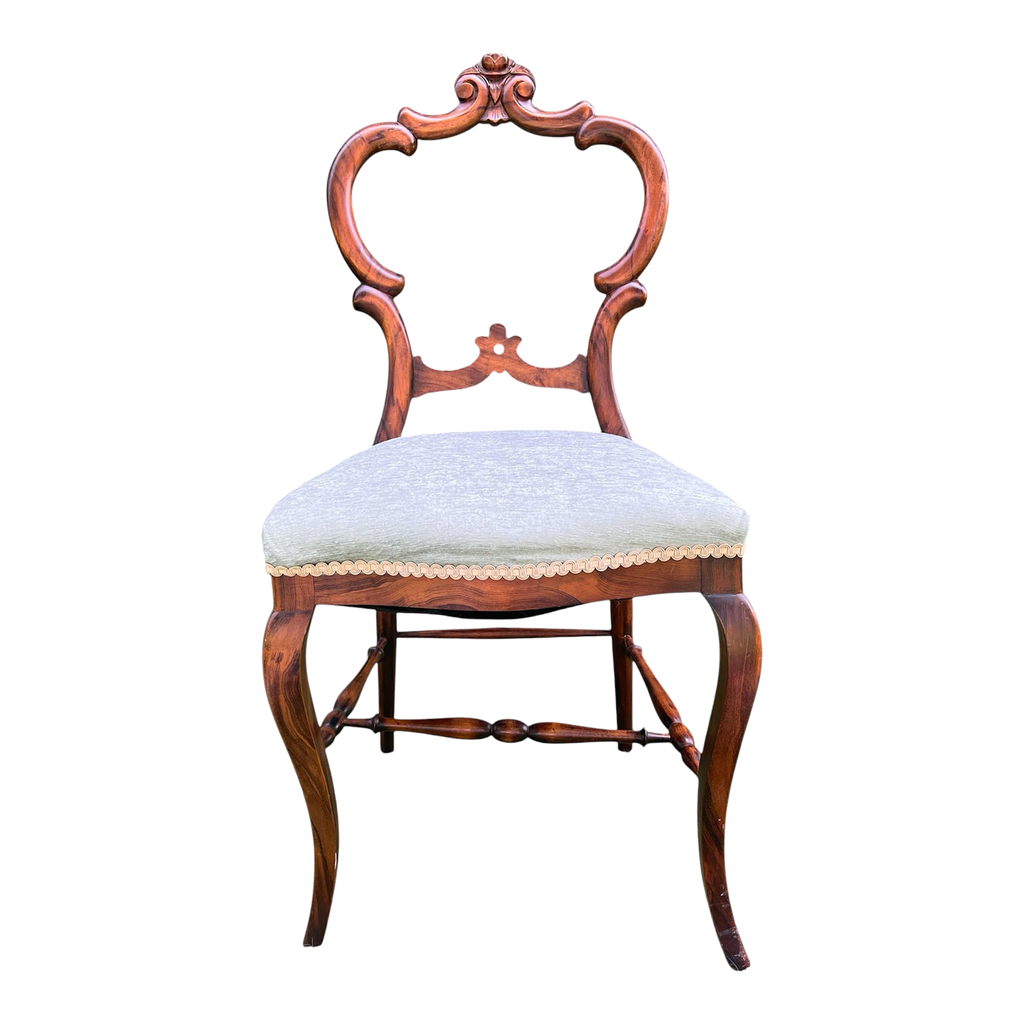 Antique Victorian Rosewood Parlor or Dressing Chair