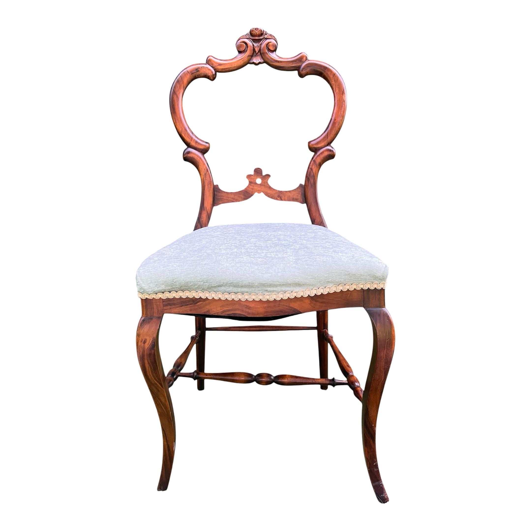 Antique Victorian Rosewood Parlor or Dressing Chair