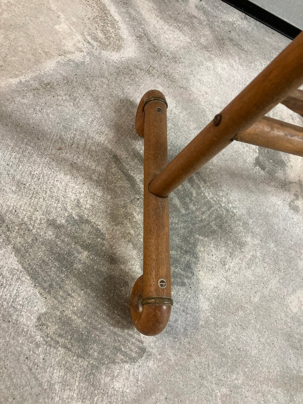 Antique Victorian Stick and Ball Towel Rack