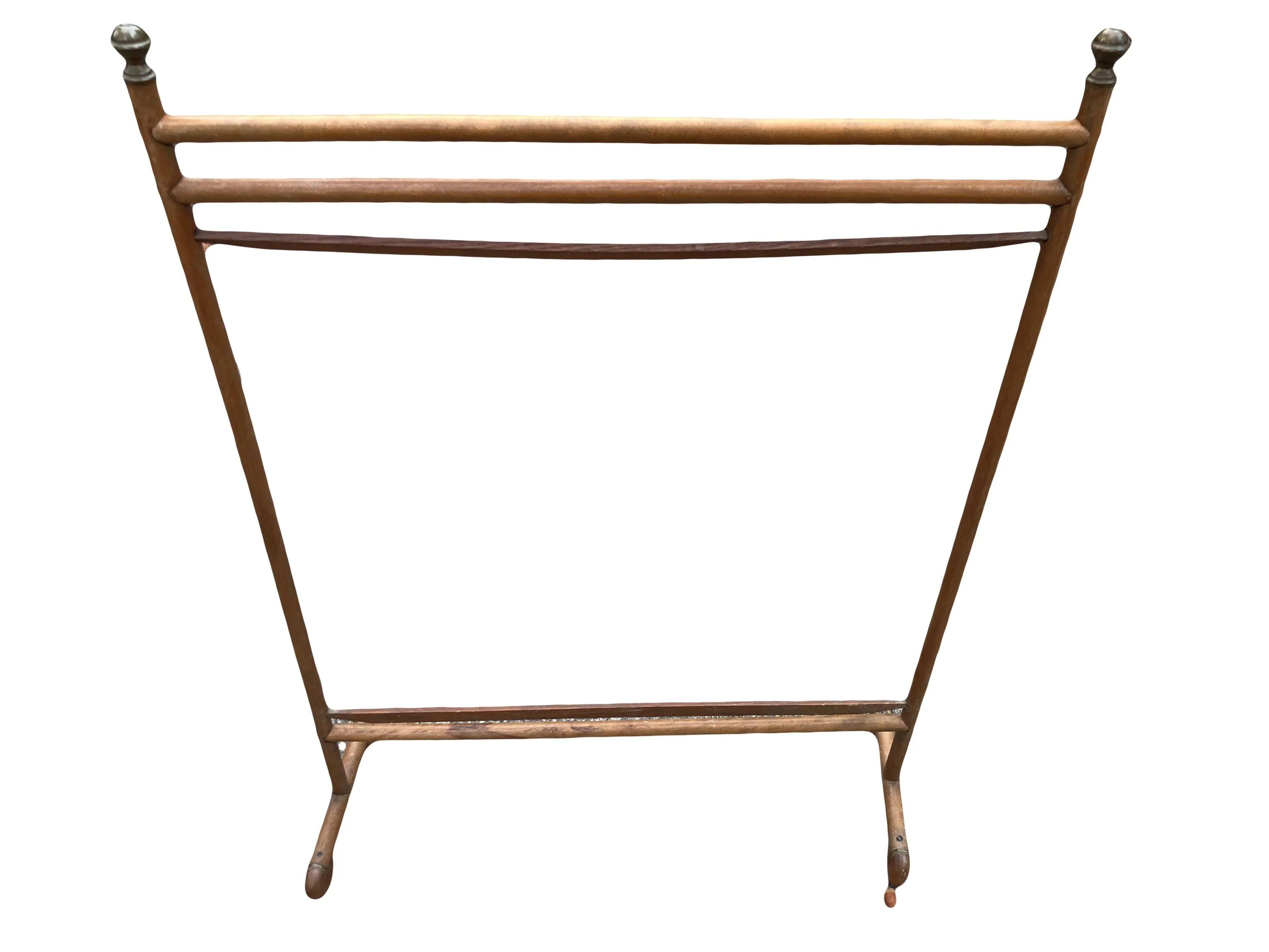 Antique Victorian Stick and Ball Towel Rack