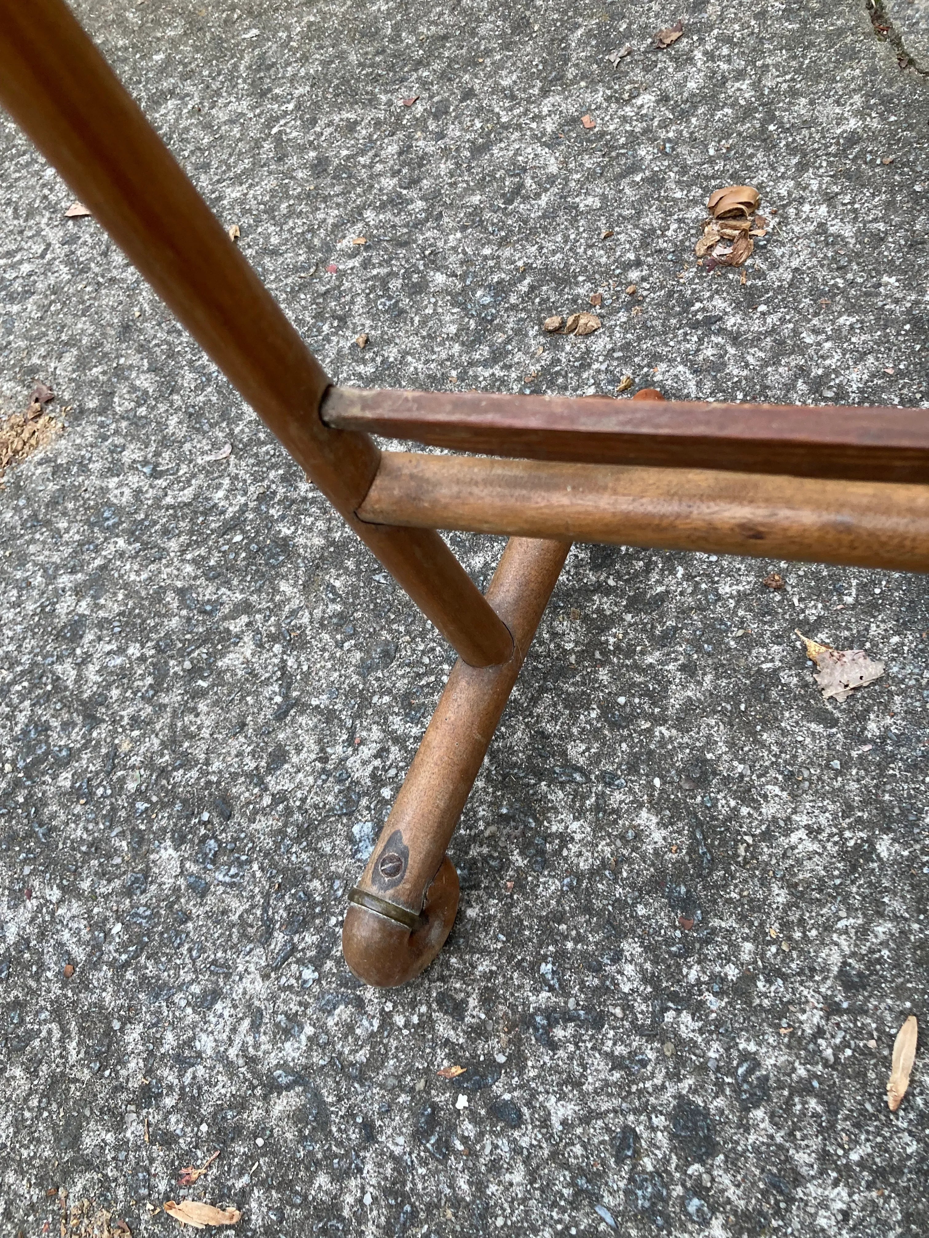 Antique Victorian Stick and Ball Towel Rack