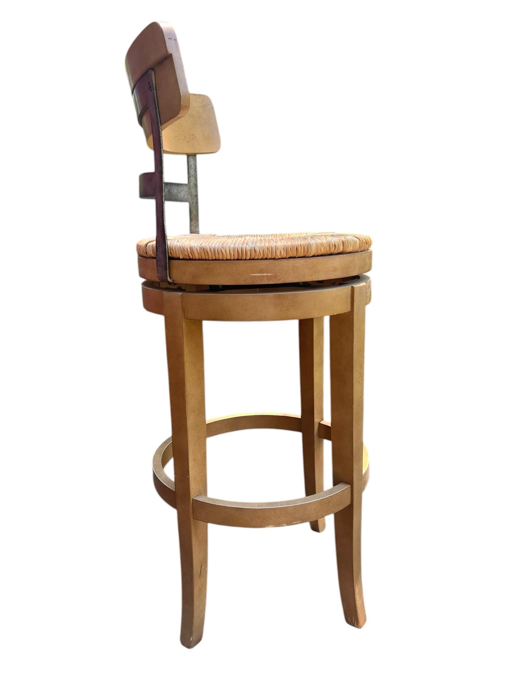 Ballard Designs Marguerite Swivel Bar Height Counter Stool