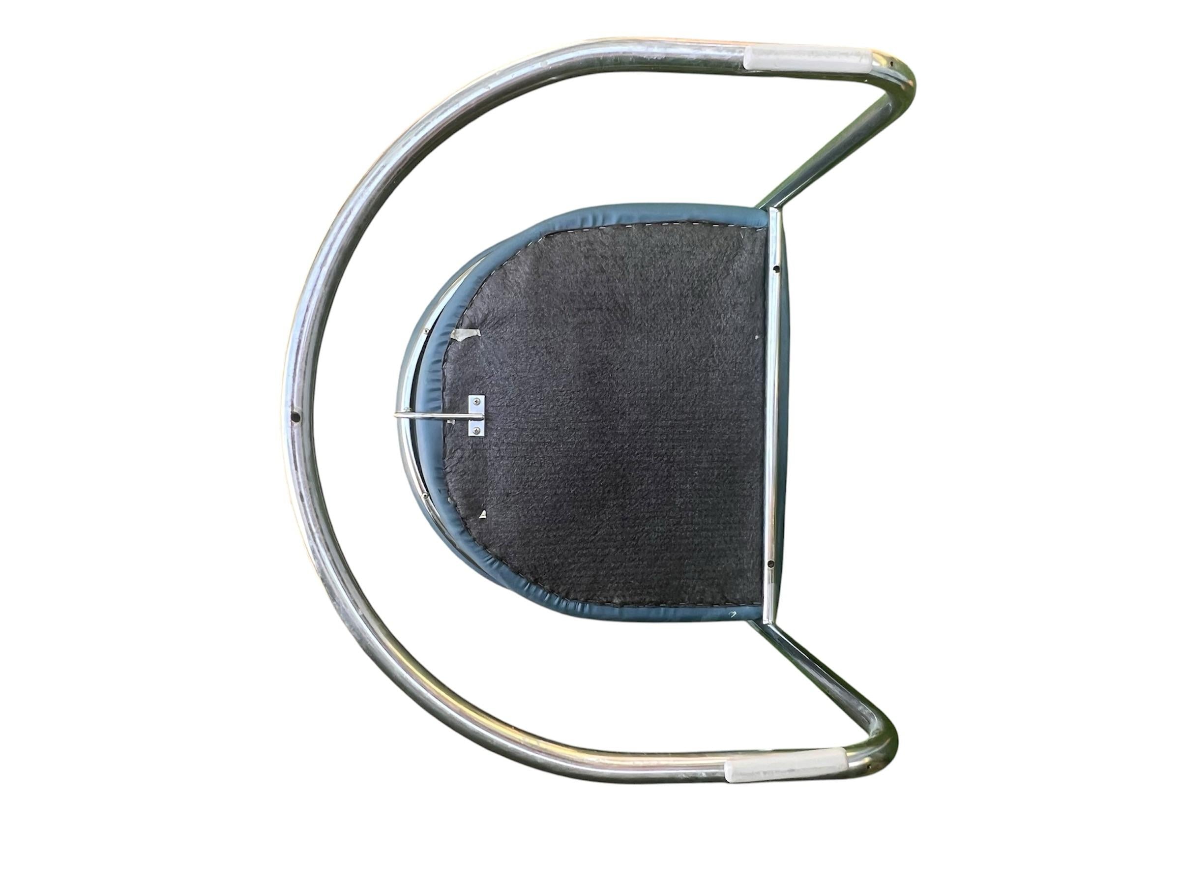 Bauhaus Ss33 Chrome Cantilevered Armchairs Attributed to Anton Lorenz for Thonet