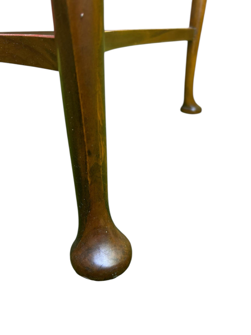 Early 20th Century English Queen Anne Demilune Table