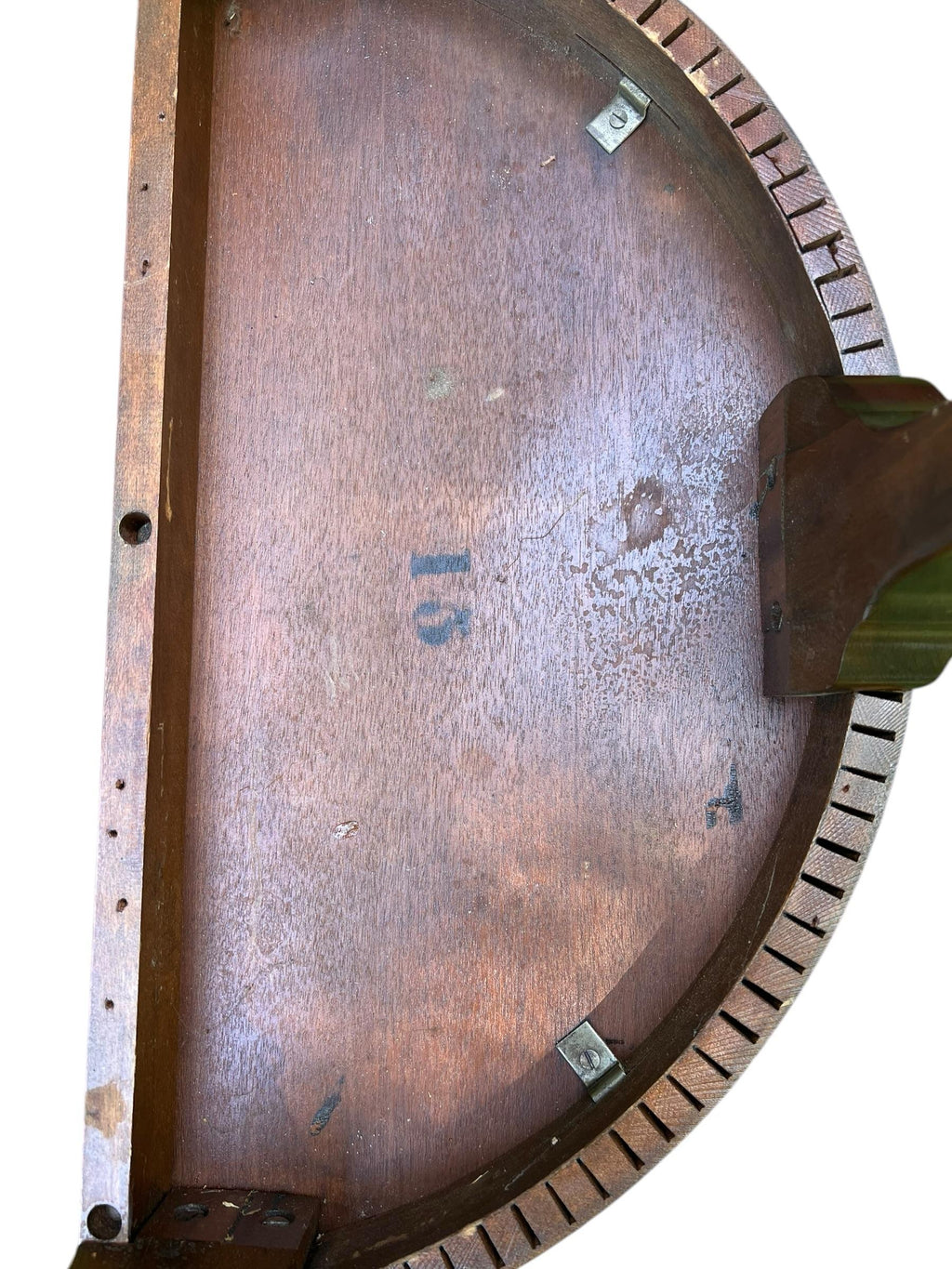 Early 20th Century English Queen Anne Demilune Table