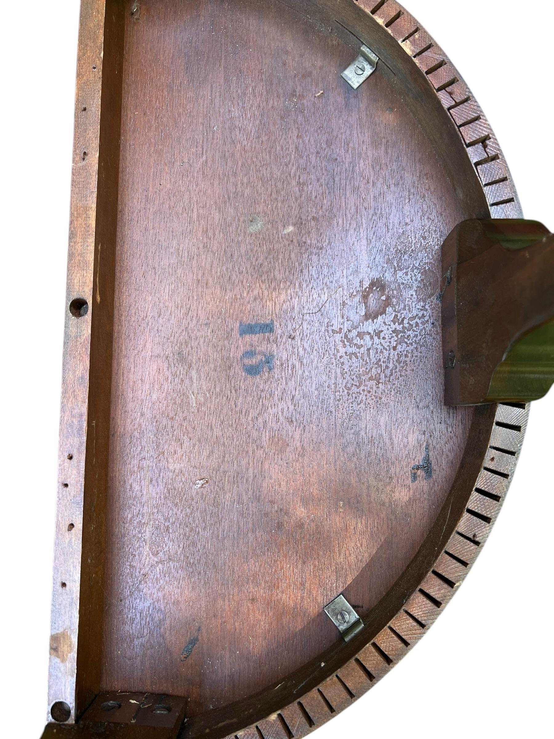Early 20th Century English Queen Anne Demilune Table