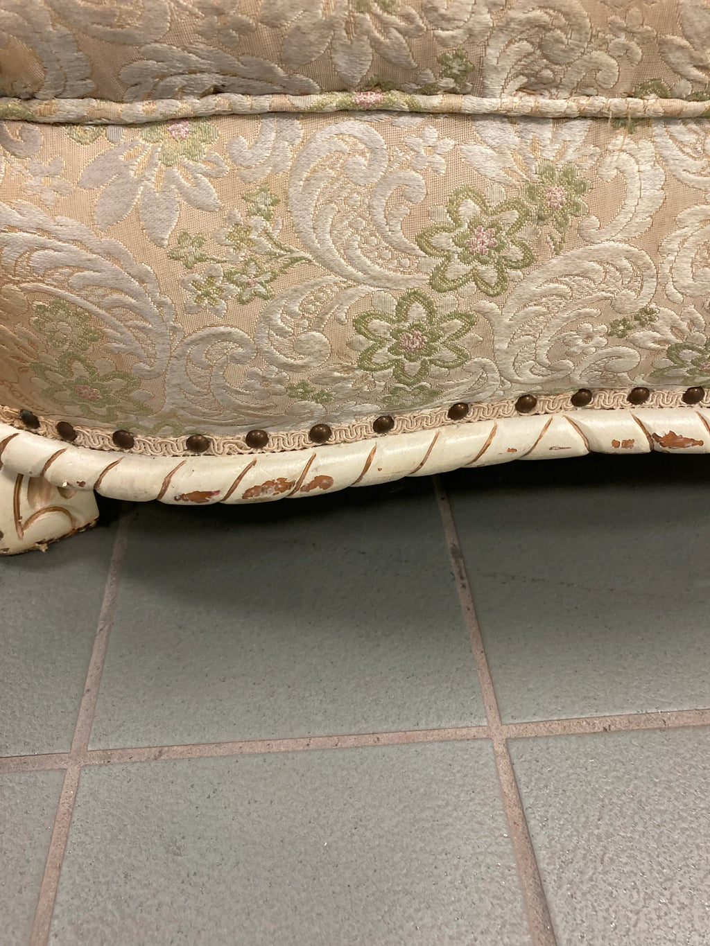 Early 20th Century Louis XVI Style Marquis Barrel Back Club Chair With Carved Wooden Accents