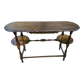 Early 20th Century Oval Mahogany Console Table