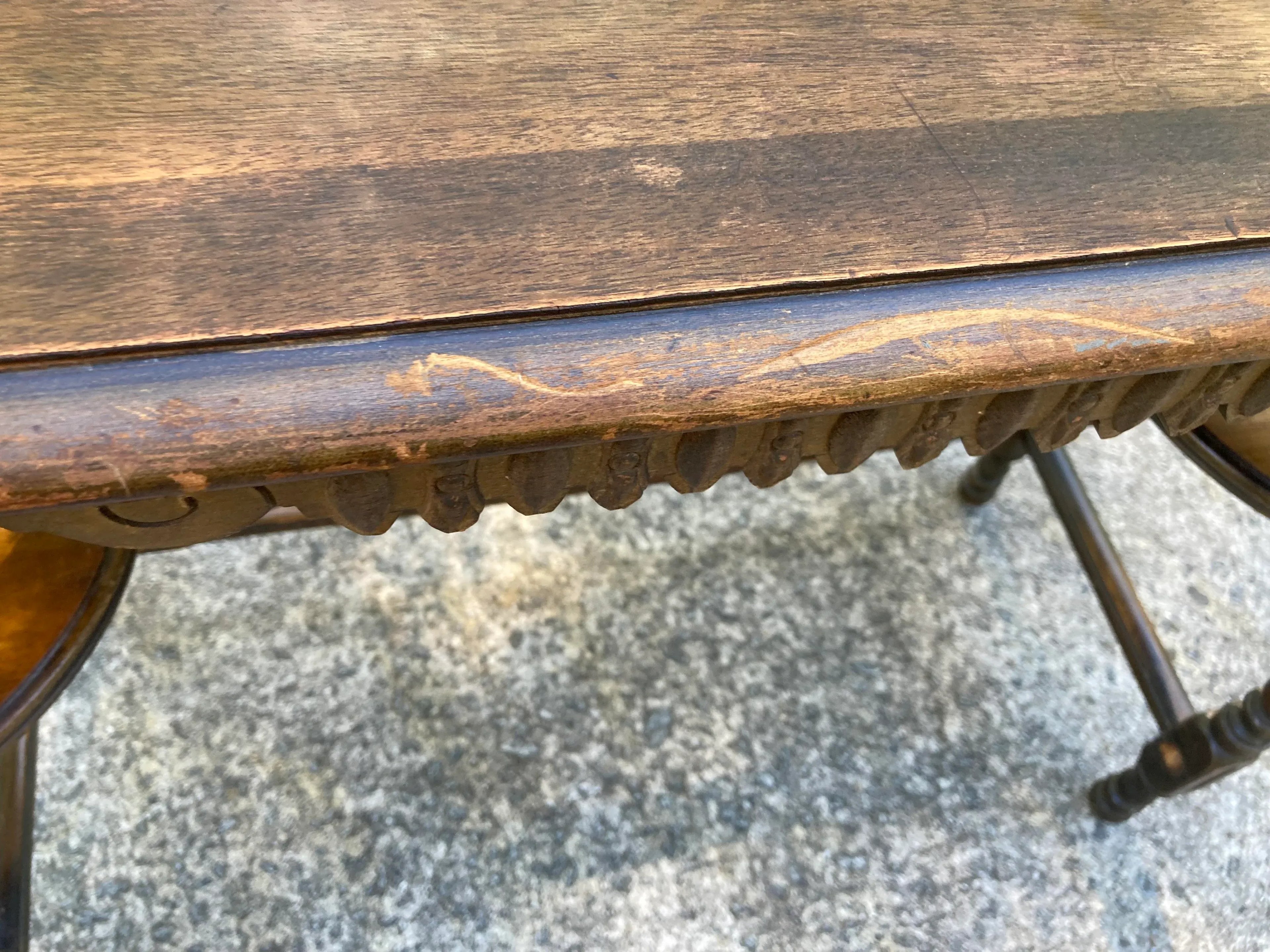 Early 20th Century Oval Mahogany Console Table
