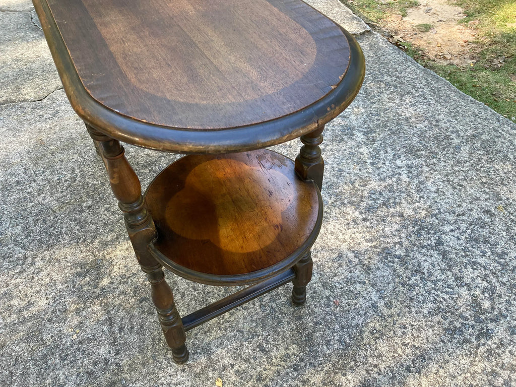 Early 20th Century Oval Mahogany Console Table