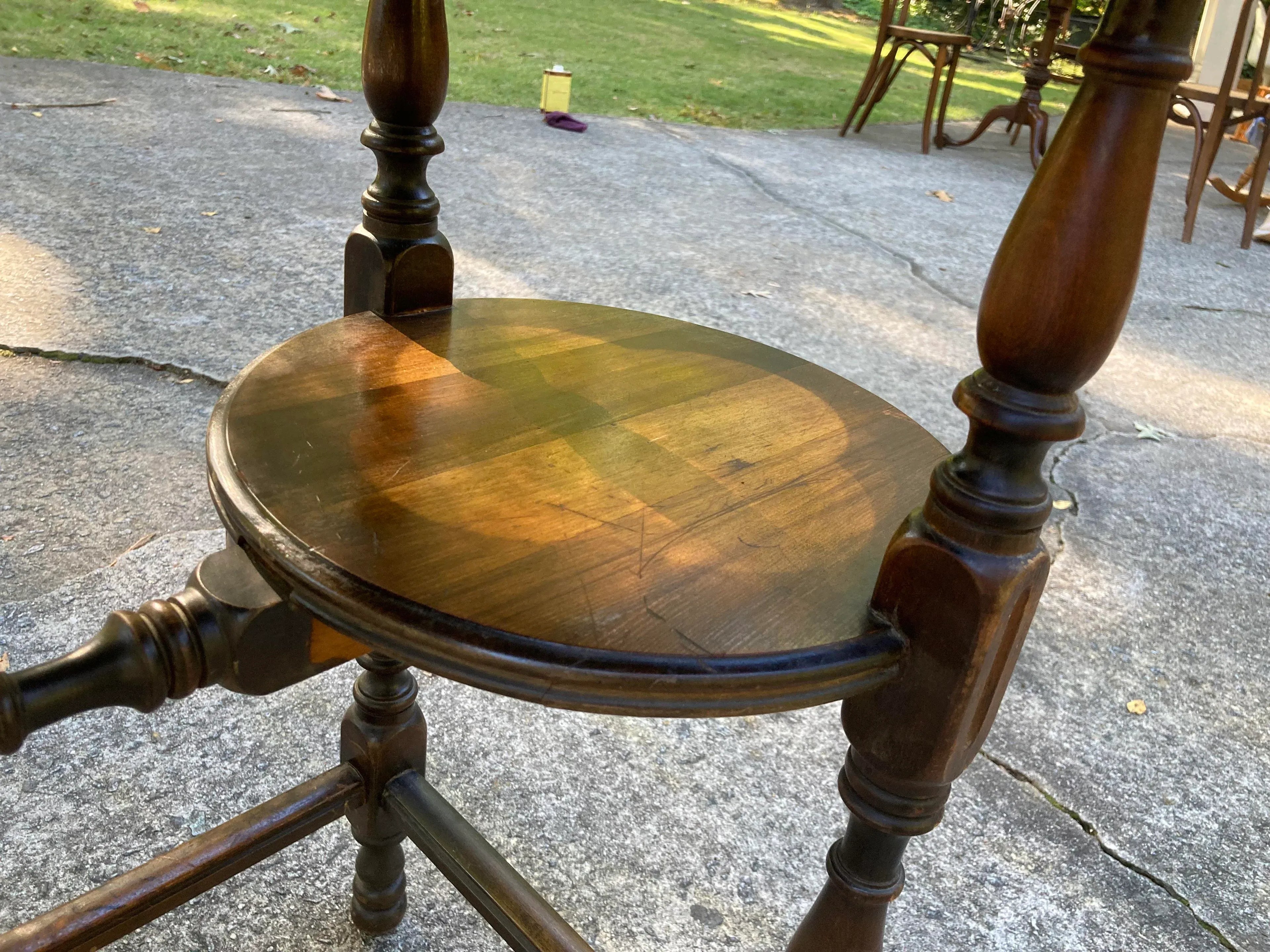 Early 20th Century Oval Mahogany Console Table