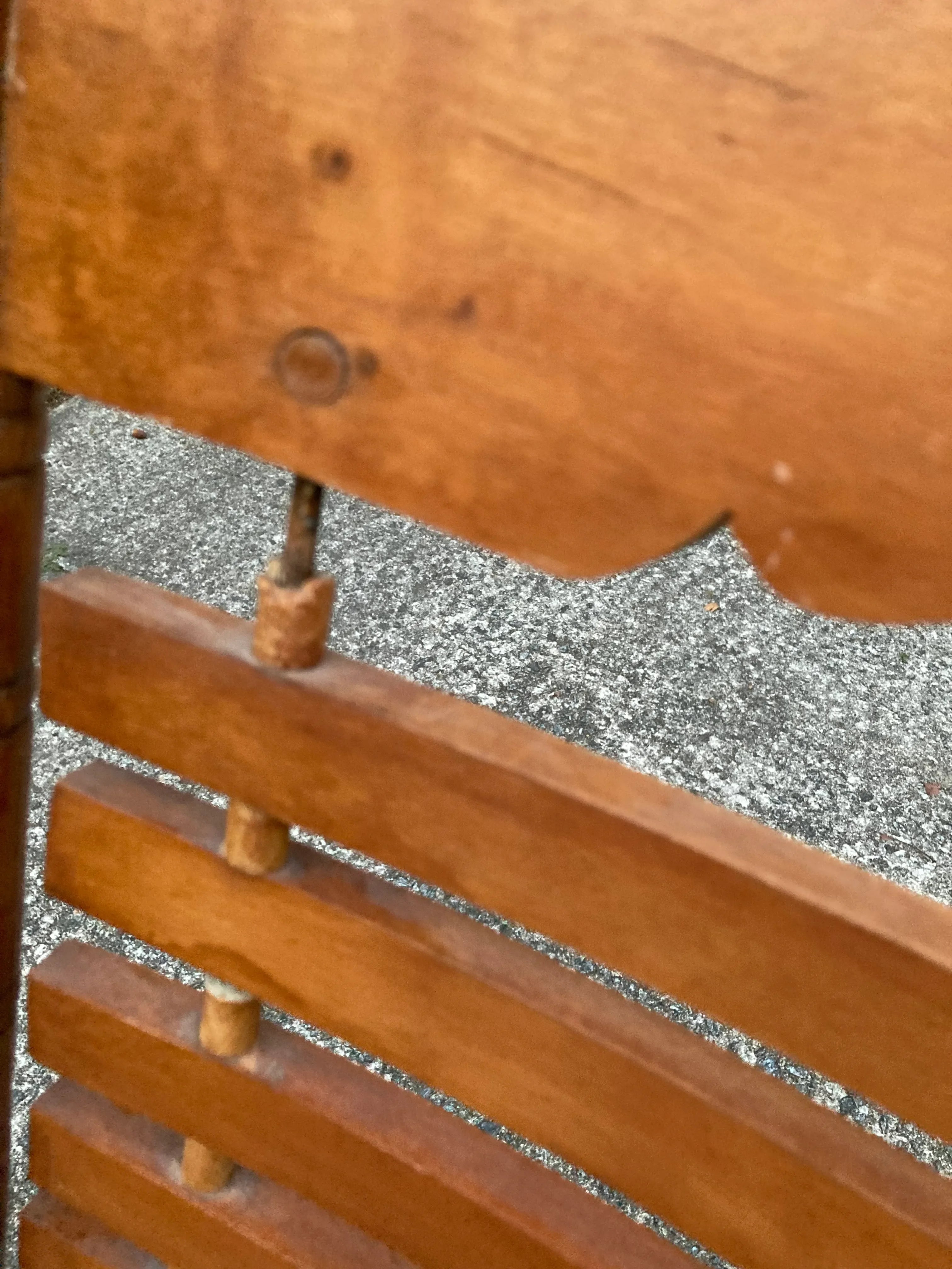 Early 20th Century Rare Form Oak Rocking Chair With Floating Slat Back and Seat