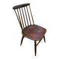 Early 20th Century Vintage Scandinavian Modern Style Spindle Back Side Chair