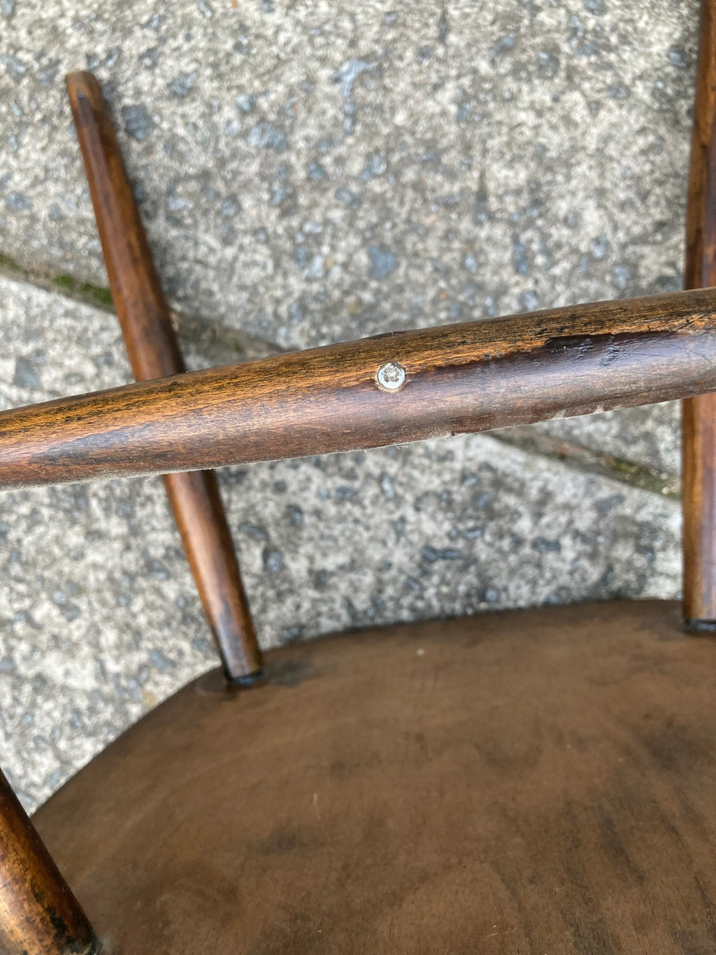 Early 20th Century Vintage Scandinavian Modern Style Spindle Back Side Chair