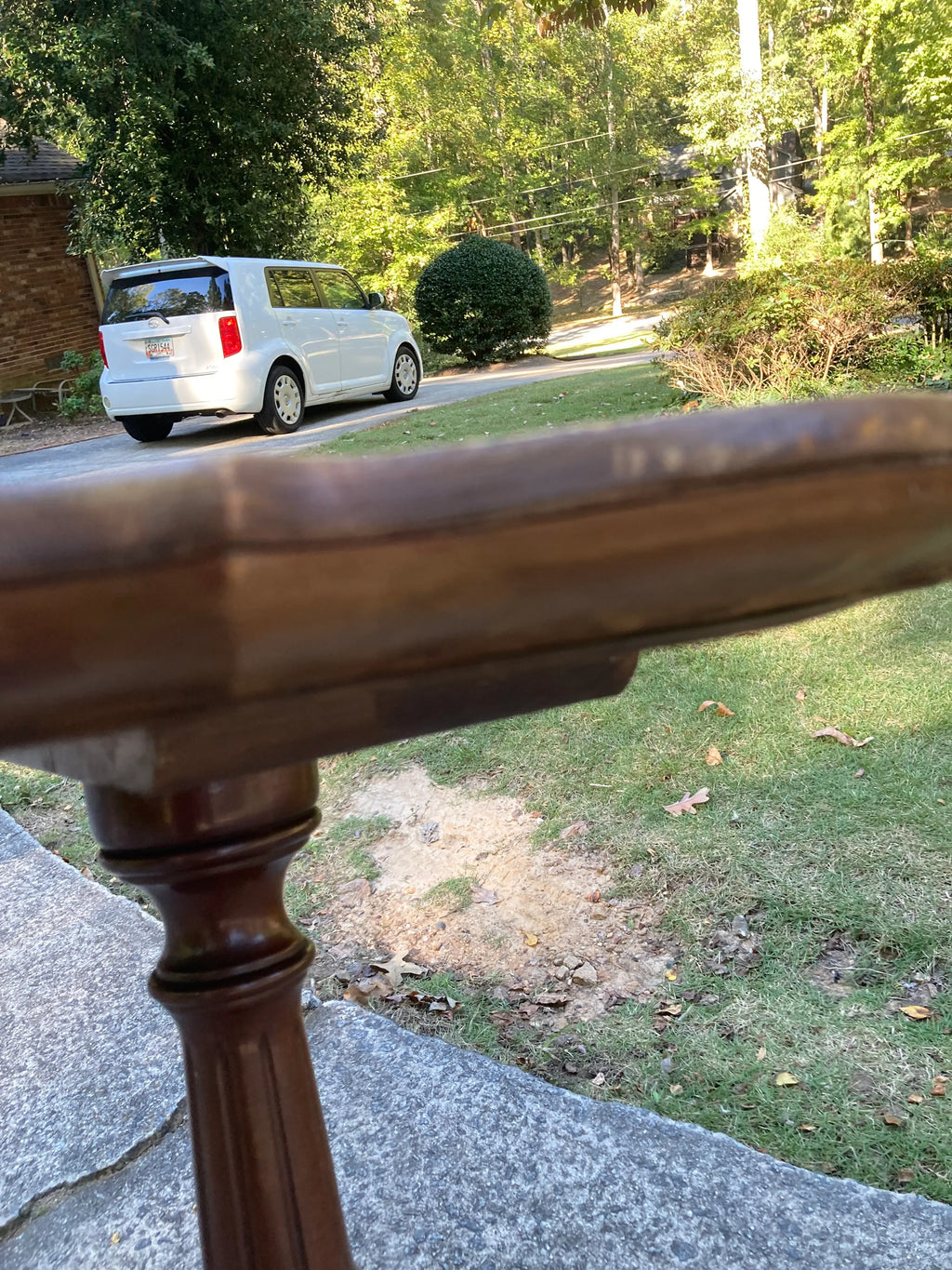 Early 20th Century Wabi Sabi Naturally Distressed Mahogany Pie Crust Tea Table With Ball and Claw Feet
