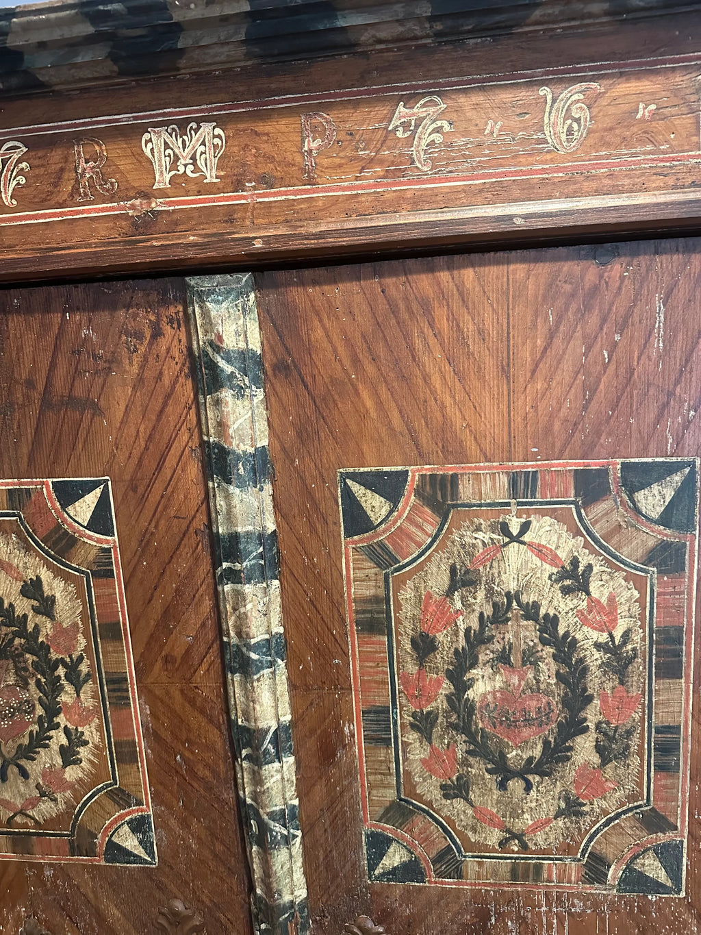Late 17th Century Monumental Tyrolean Wedding Chest or Armoire