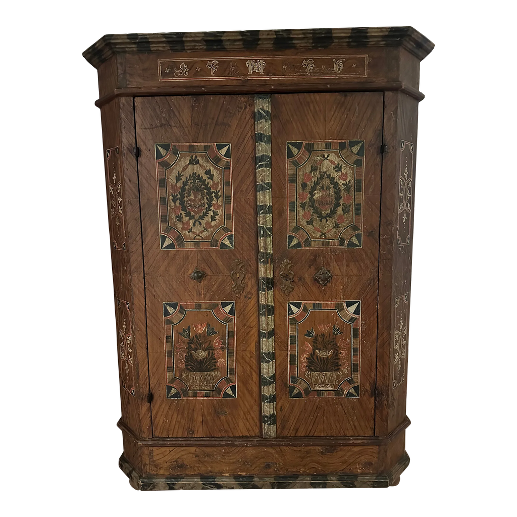 Late 17th Century Monumental Tyrolean Wedding Chest or Armoire