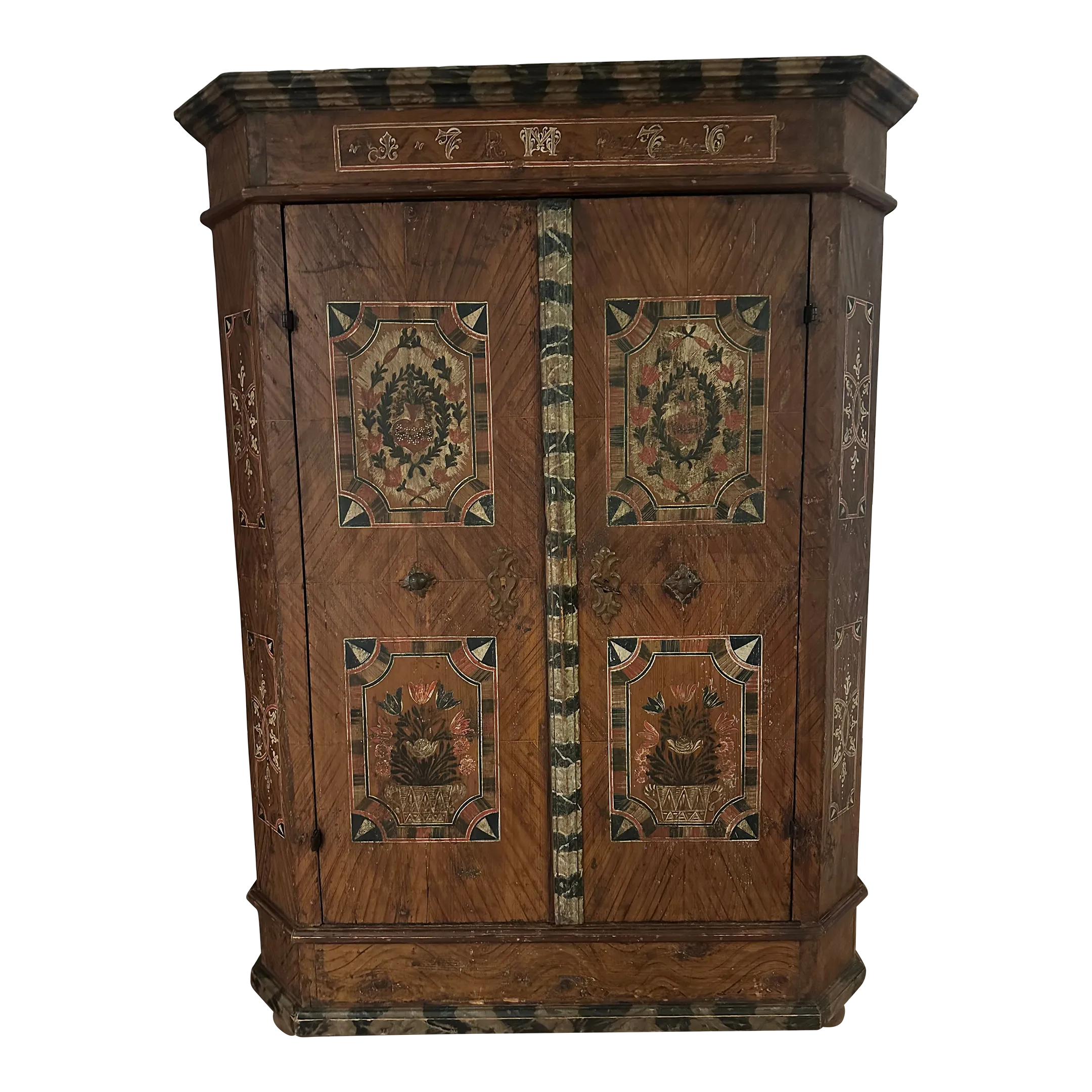 Late 17th Century Monumental Tyrolean Wedding Chest or Armoire