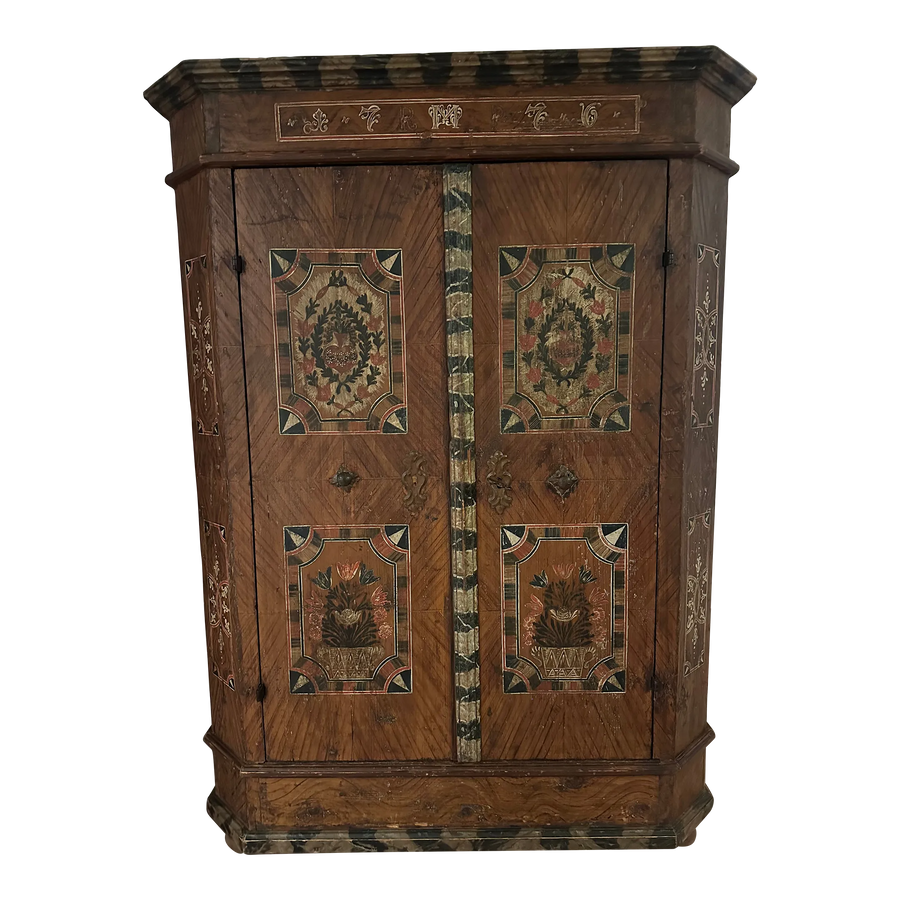 Late 17th Century Monumental Tyrolean Wedding Chest or Armoire