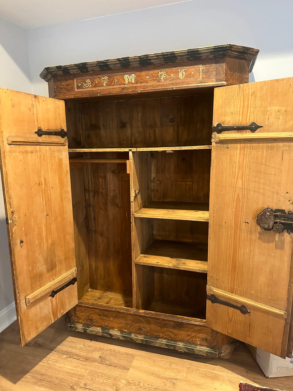 Late 17th Century Monumental Tyrolean Wedding Chest or Armoire